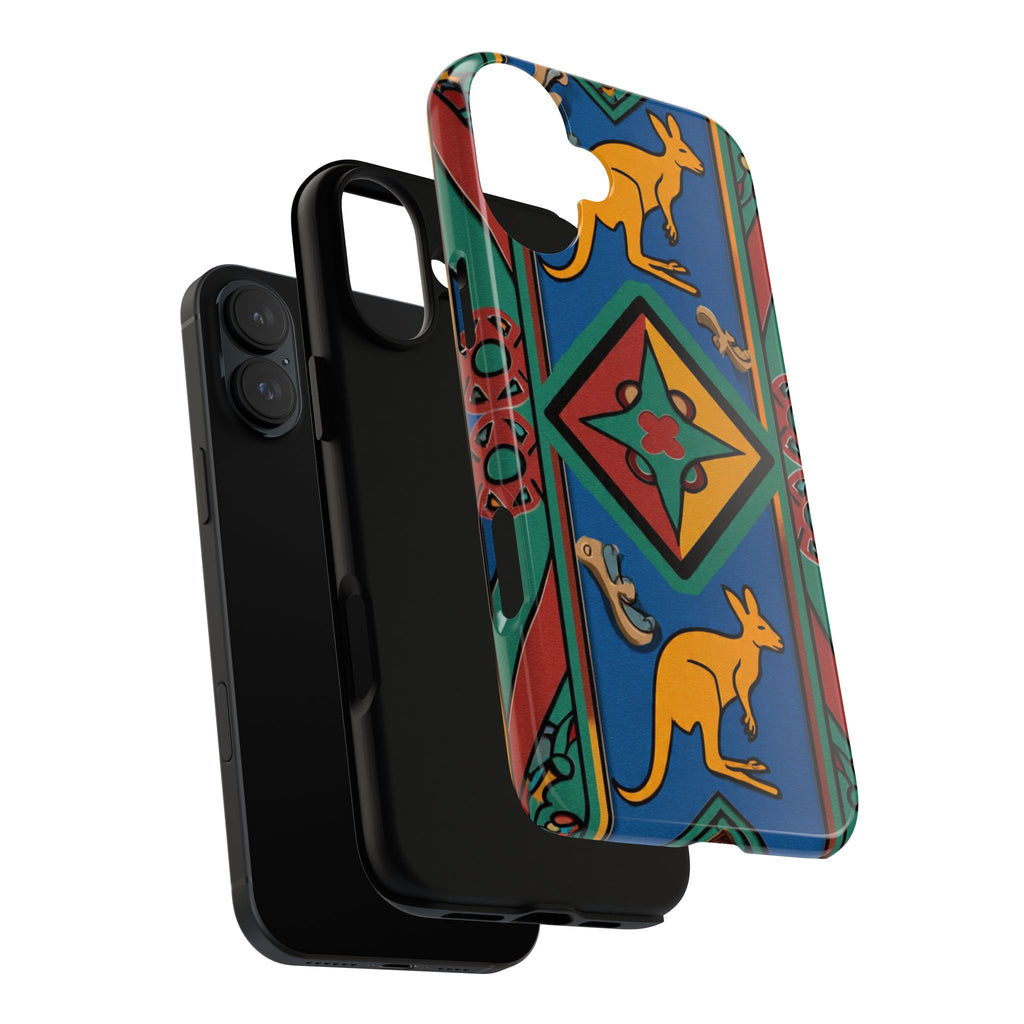 Kangaroo Tribal Pattern Tough Phone Case