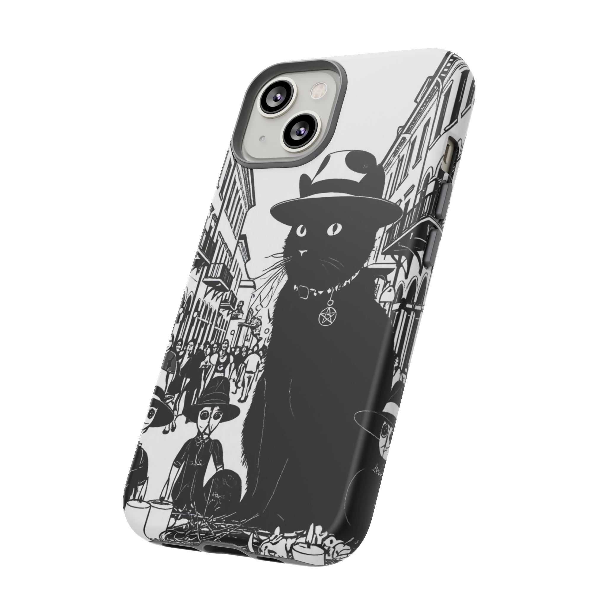 Phone Case — Noir Cat Street Art Design
