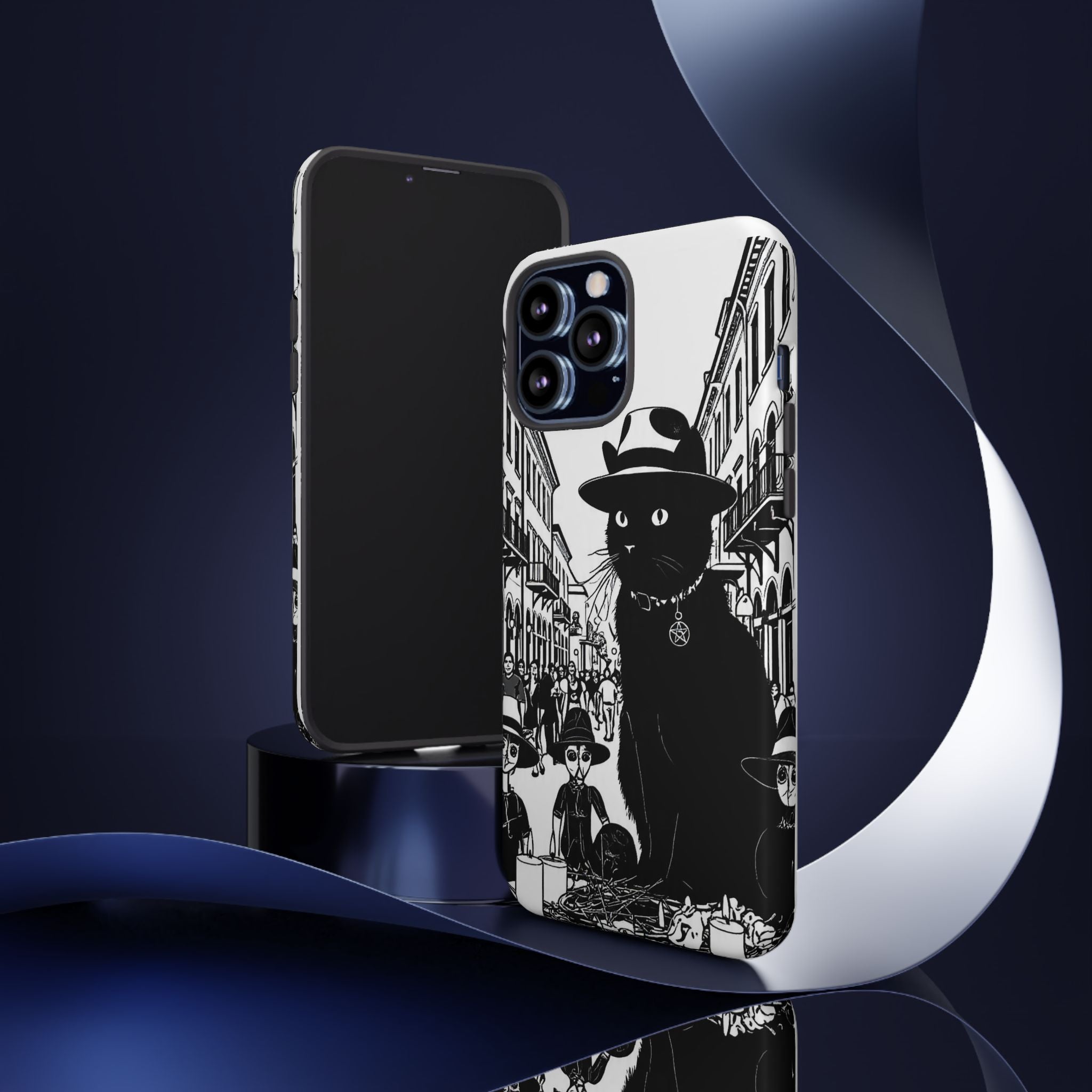 Phone Case — Noir Cat Street Art Design