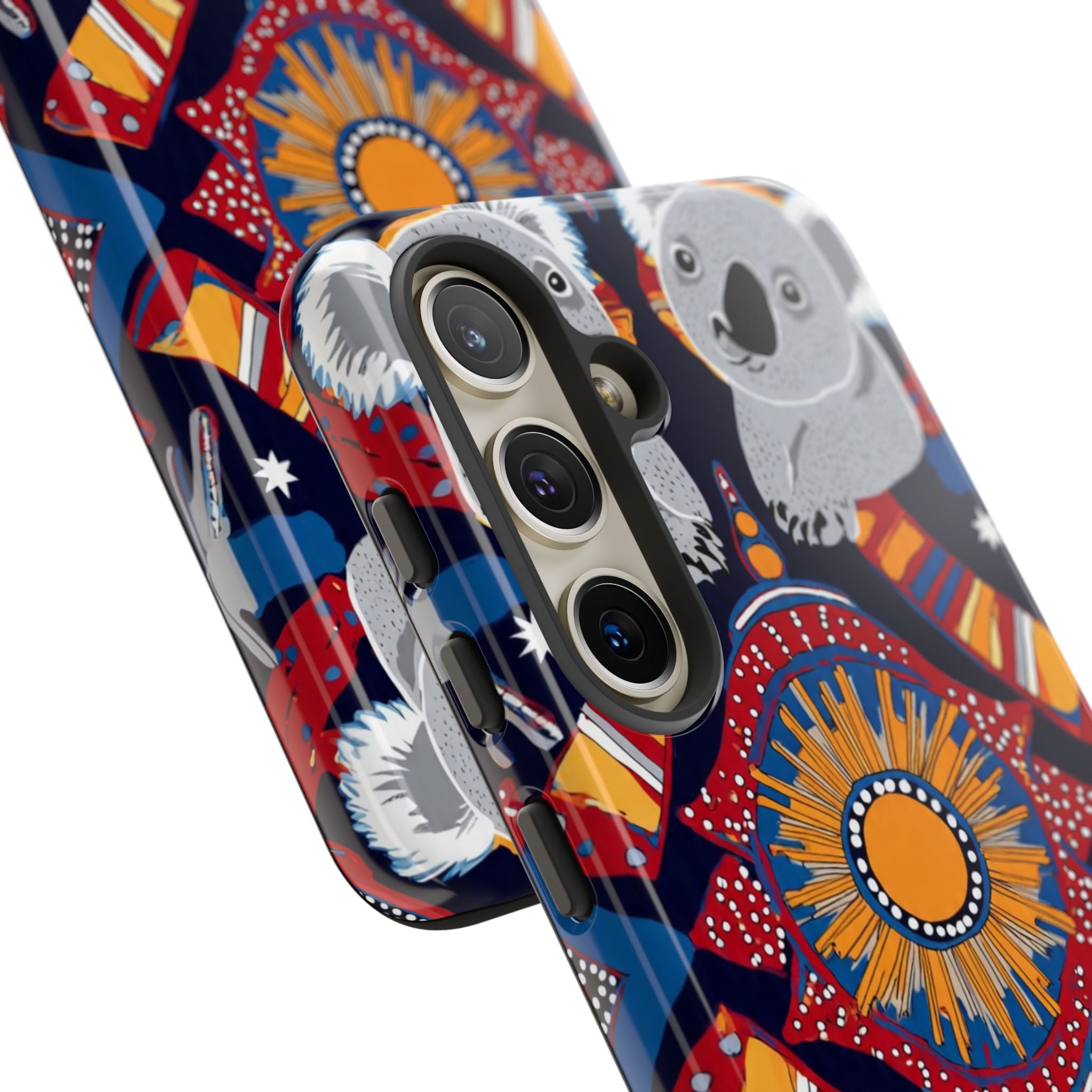 Koala Pattern Phone Case — Cute Indigenous-Inspired Design