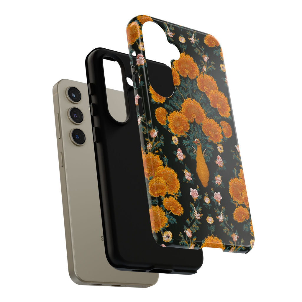 Marigold Mirror Phone Case — Floral Protective Phone Cover