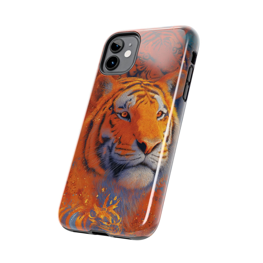 Tiger Portrait Tough Phone Case — Bold Orange Wildlife iPhone Protector