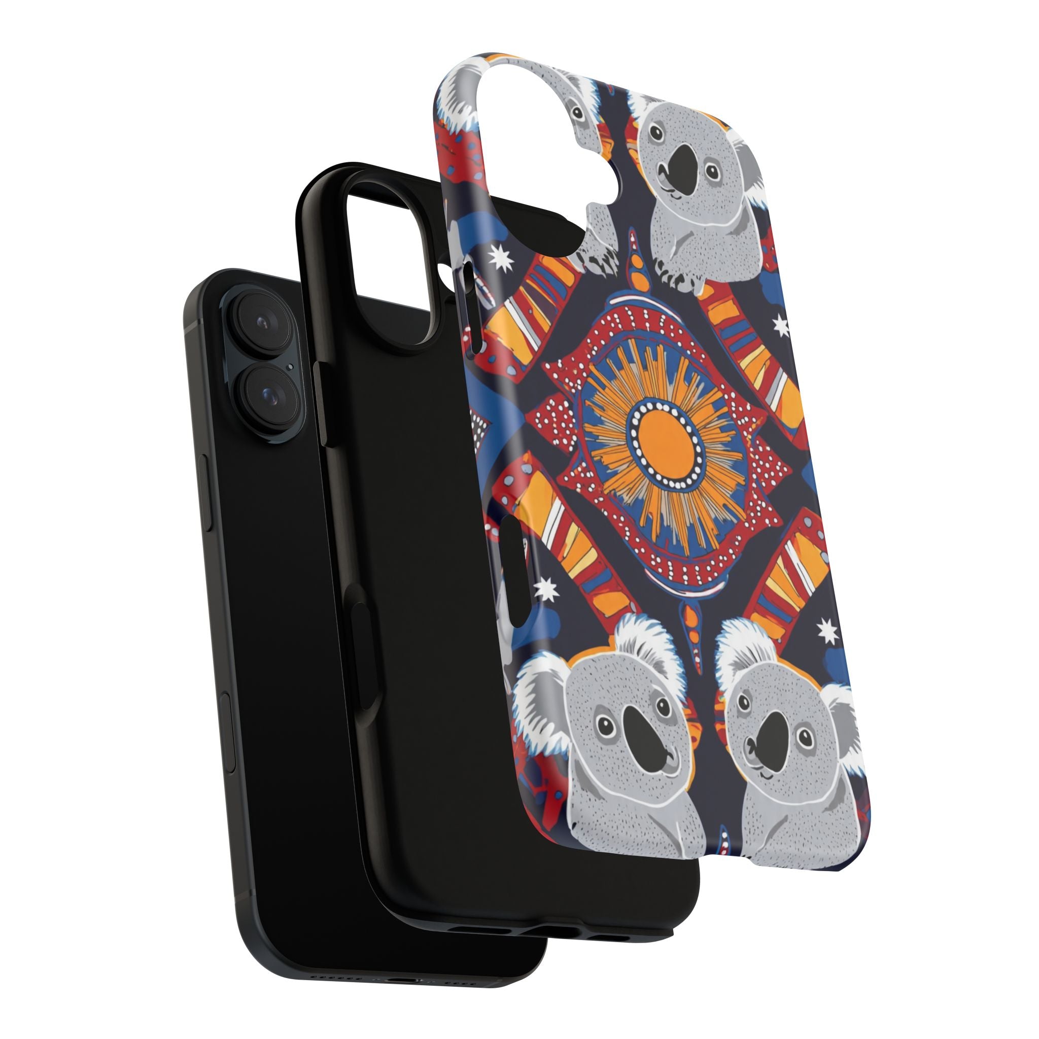 Koala Pattern Phone Case — Cute Indigenous-Inspired Design