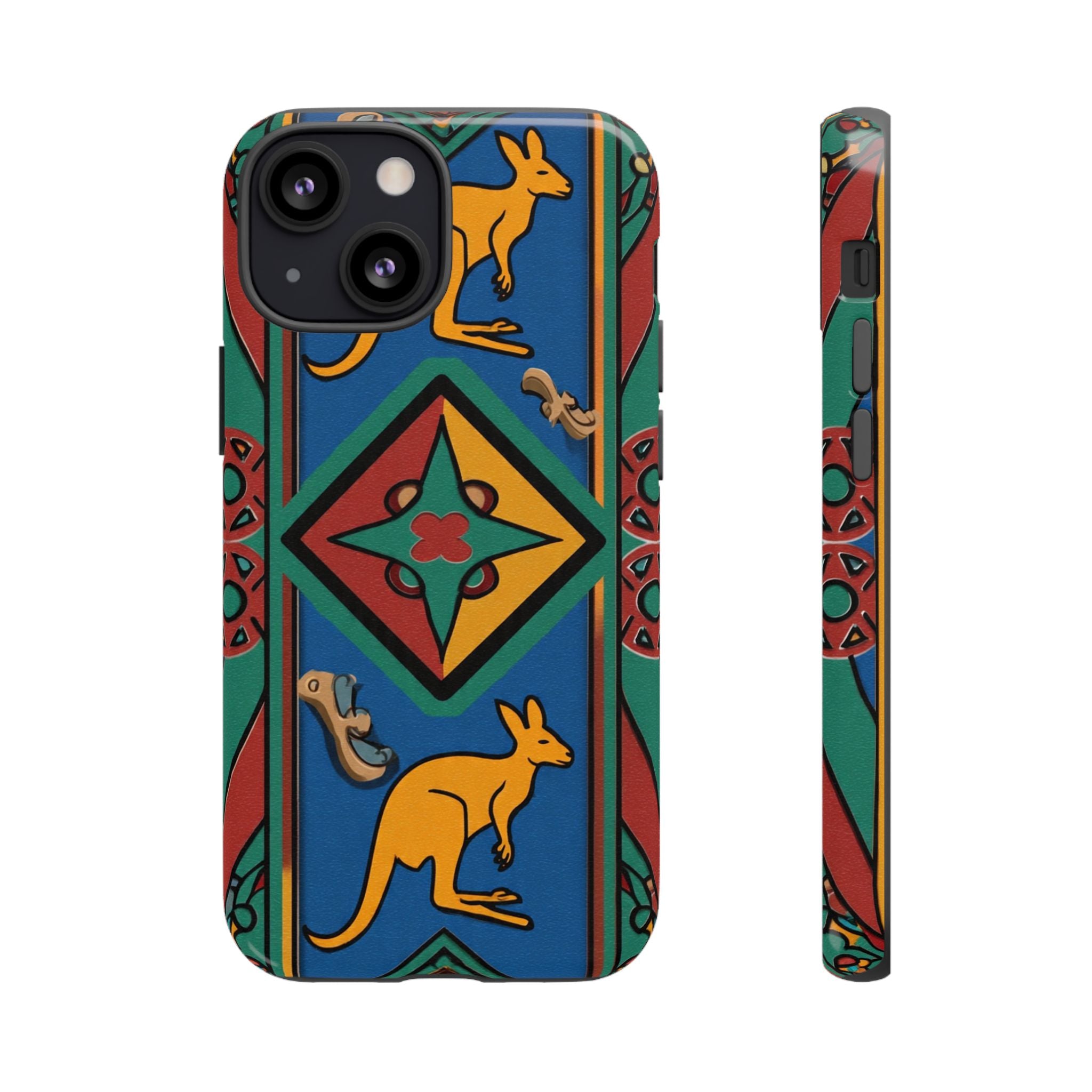 Kangaroo Tribal Pattern Tough Phone Case