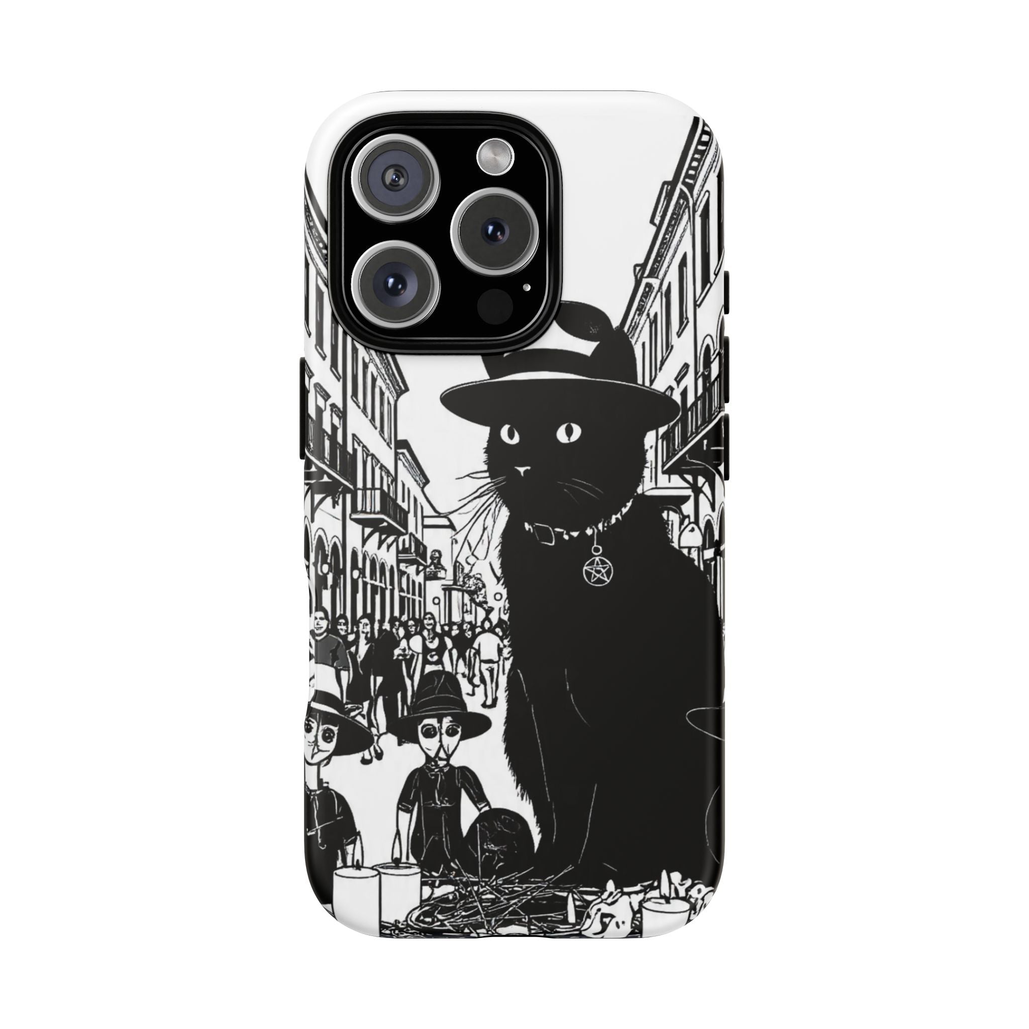 Phone Case — Noir Cat Street Art Design