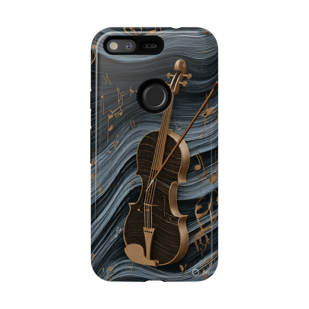 Violin Melody Tough Phone Case — Musical Instrument Art Protective Cover