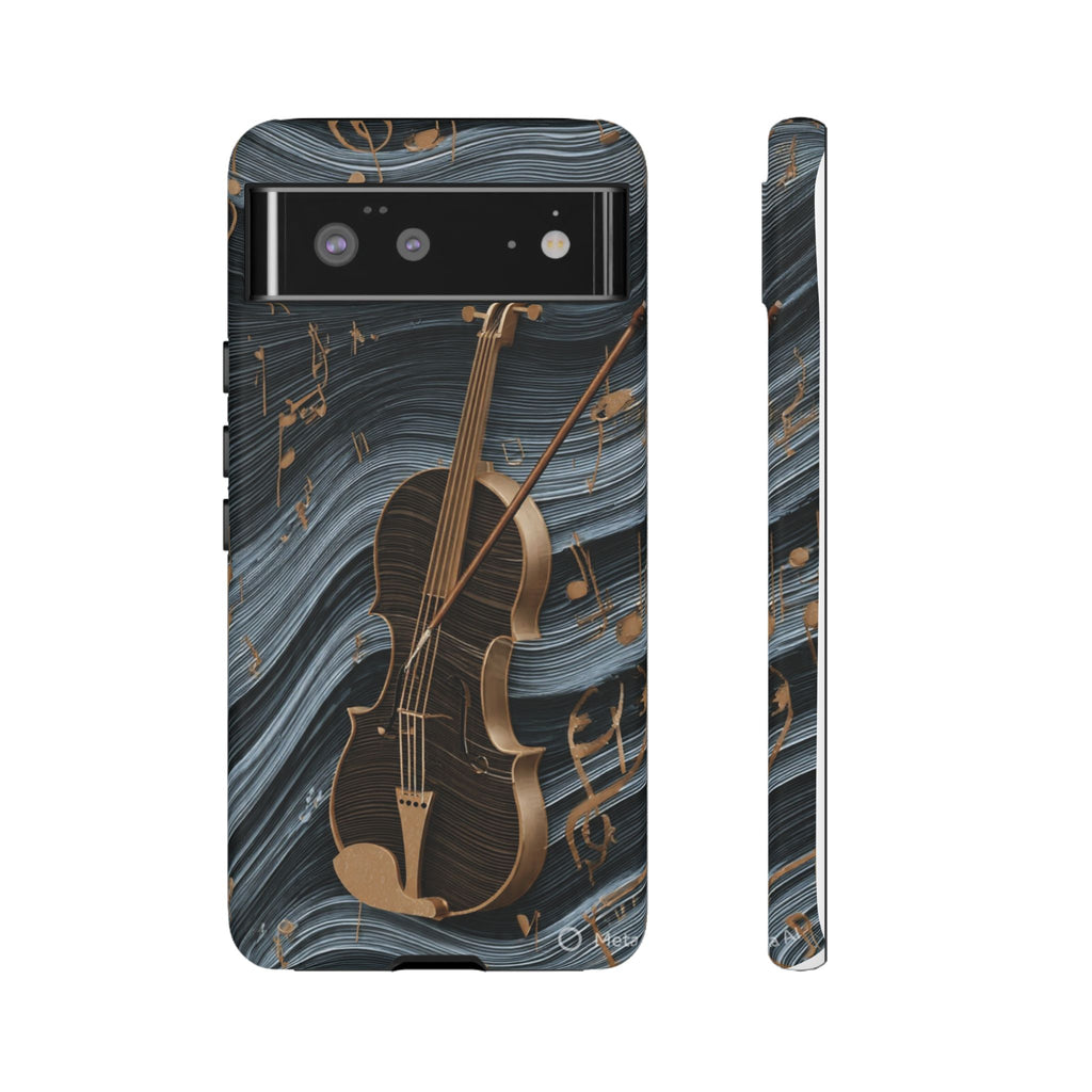 Violin Melody Tough Phone Case — Musical Instrument Art Protective Cover