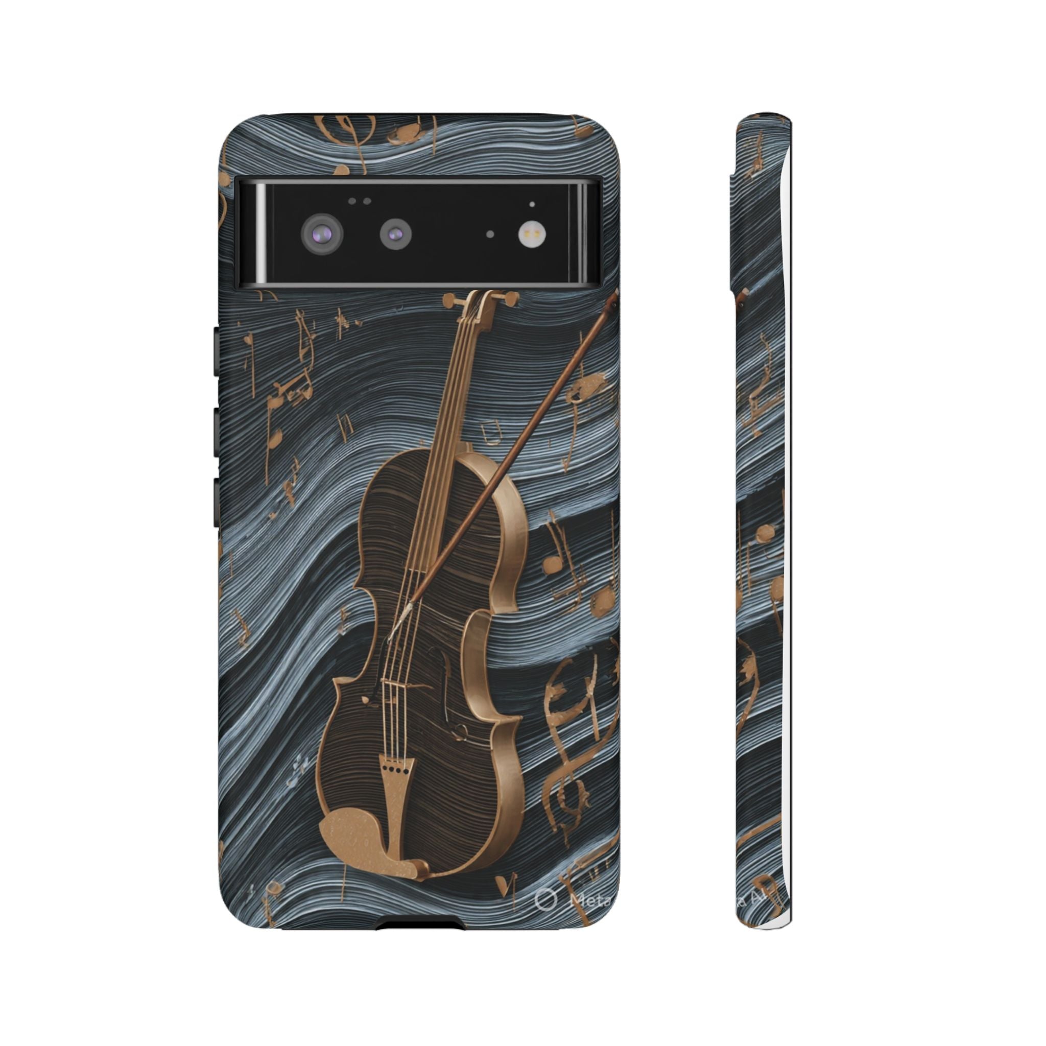 Violin Melody Tough Phone Case — Musical Instrument Art Protective Cover