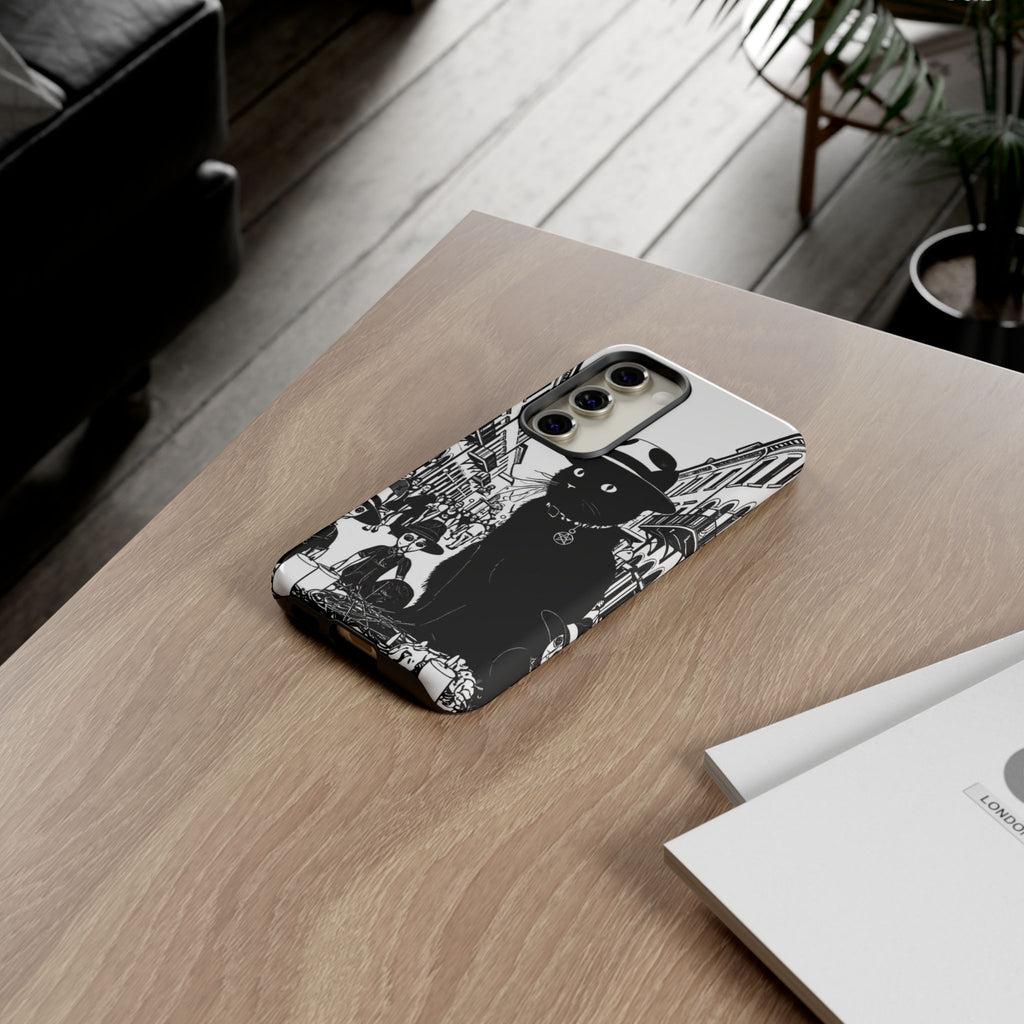 Phone Case — Noir Cat Street Art Design