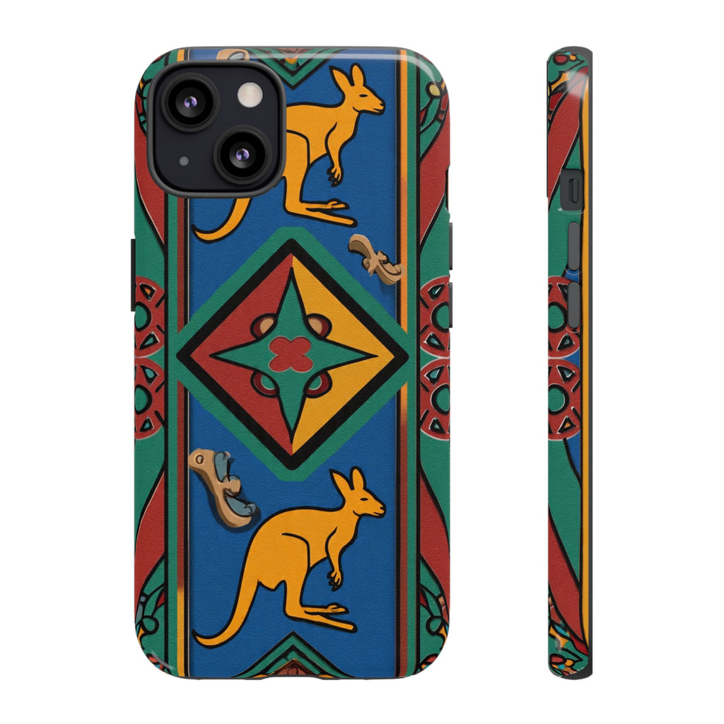 Kangaroo Tribal Pattern Tough Phone Case