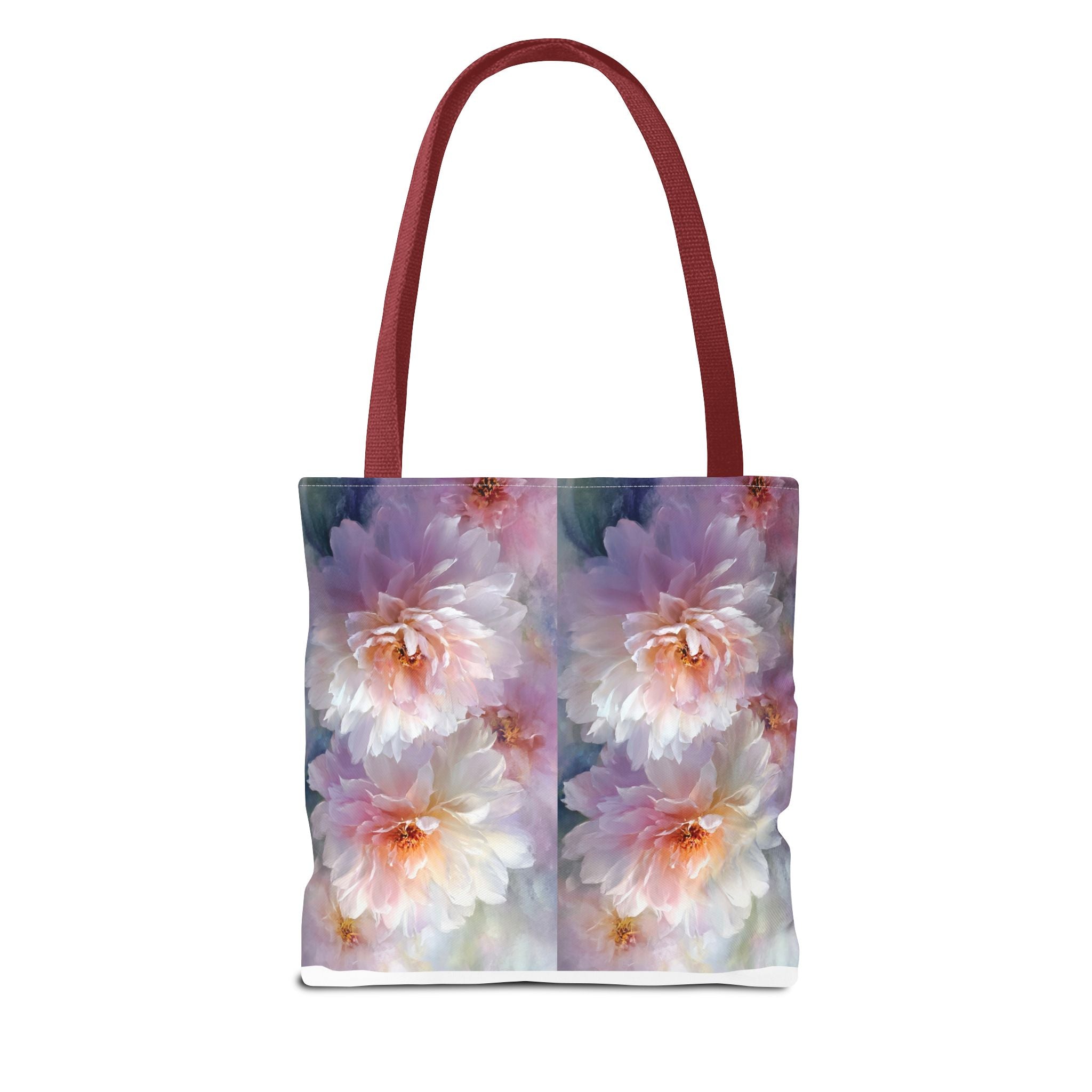 Floral Peony Tote Bag — Watercolor Pastel Bloom AOP Tote
