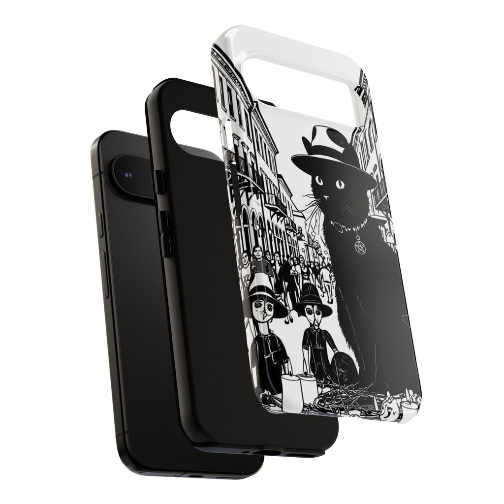 Phone Case — Noir Cat Street Art Design