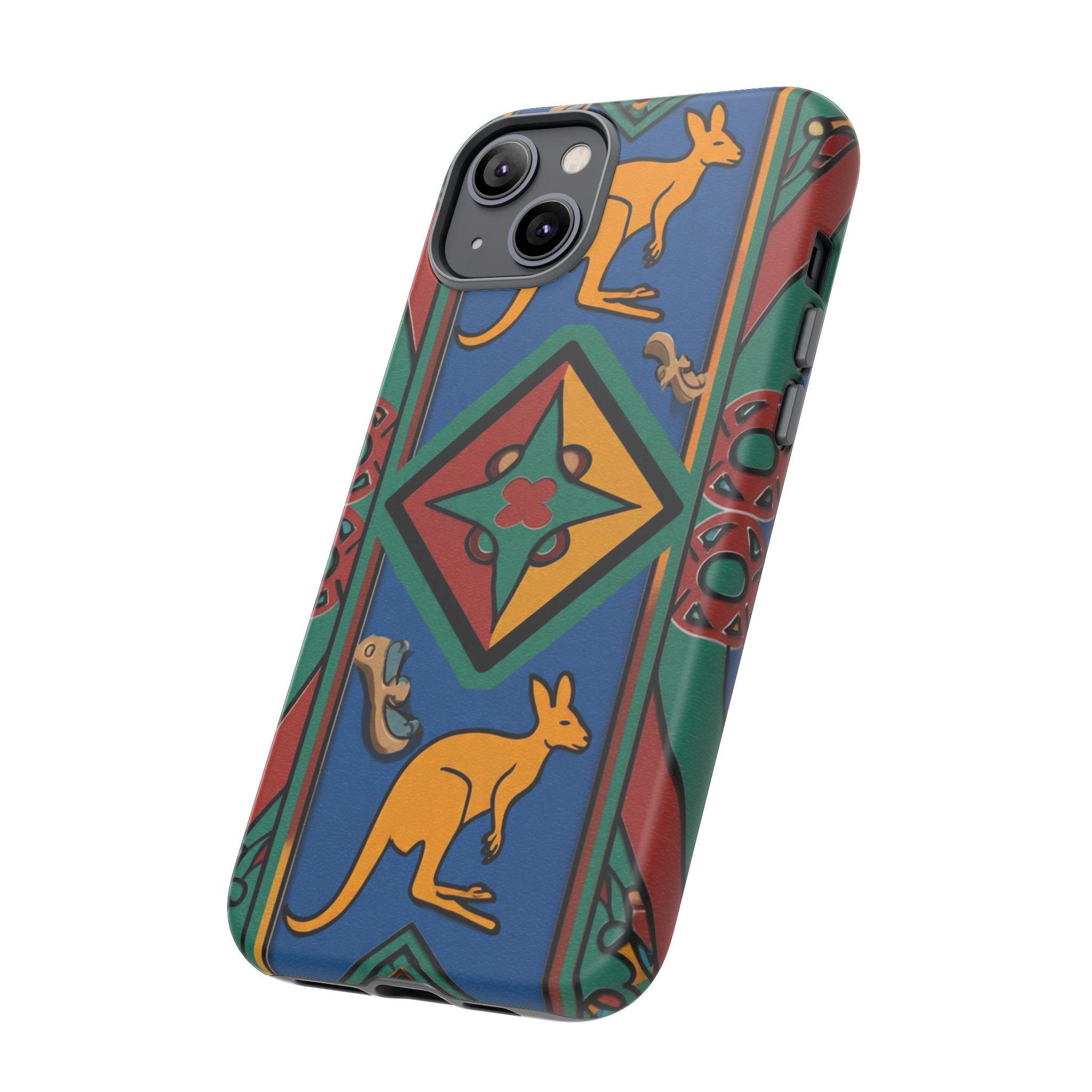 Kangaroo Tribal Pattern Tough Phone Case
