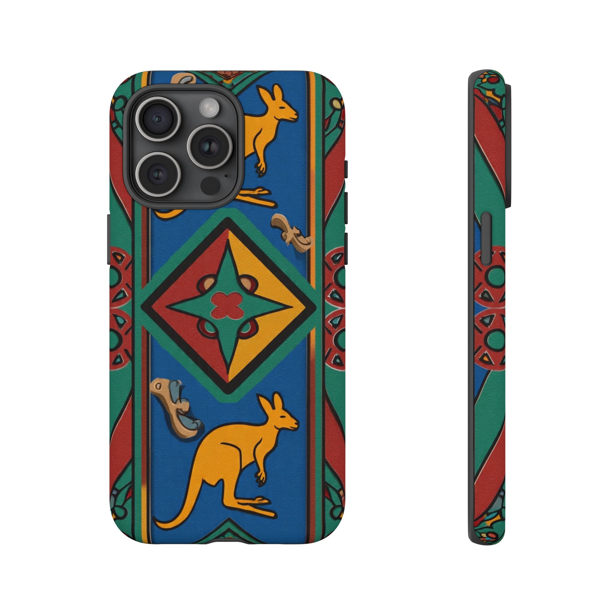 Kangaroo Tribal Pattern Tough Phone Case