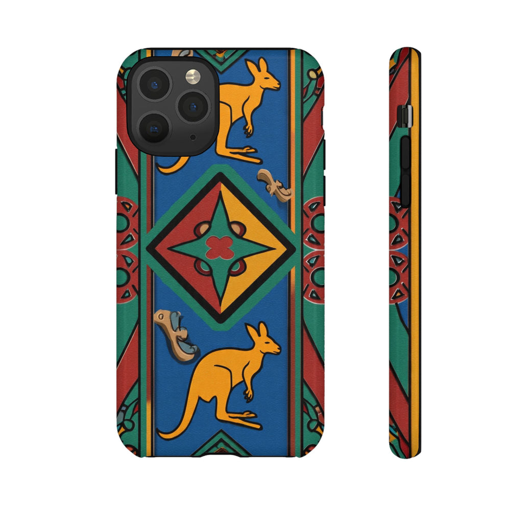 Kangaroo Tribal Pattern Tough Phone Case