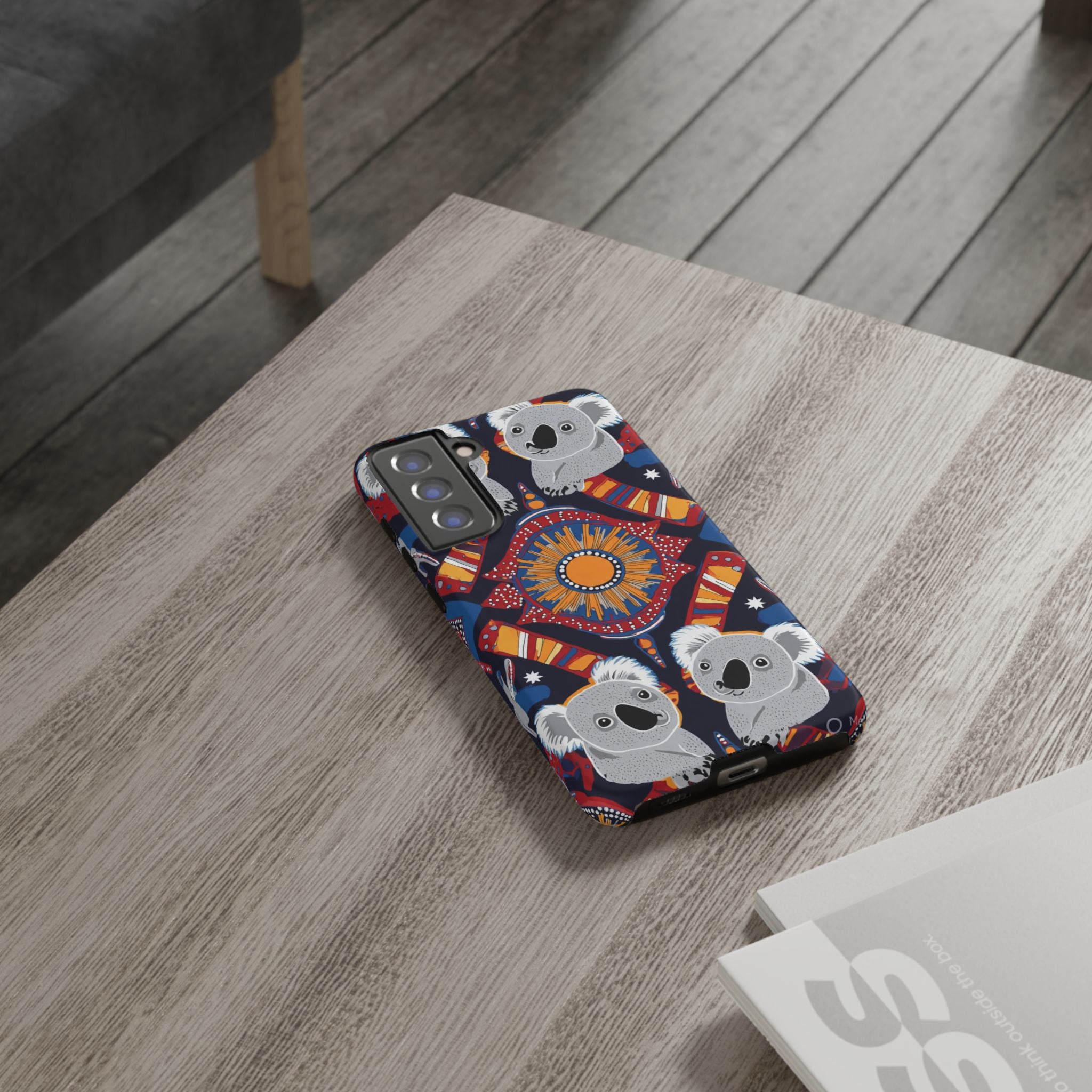 Koala Pattern Phone Case — Cute Indigenous-Inspired Design