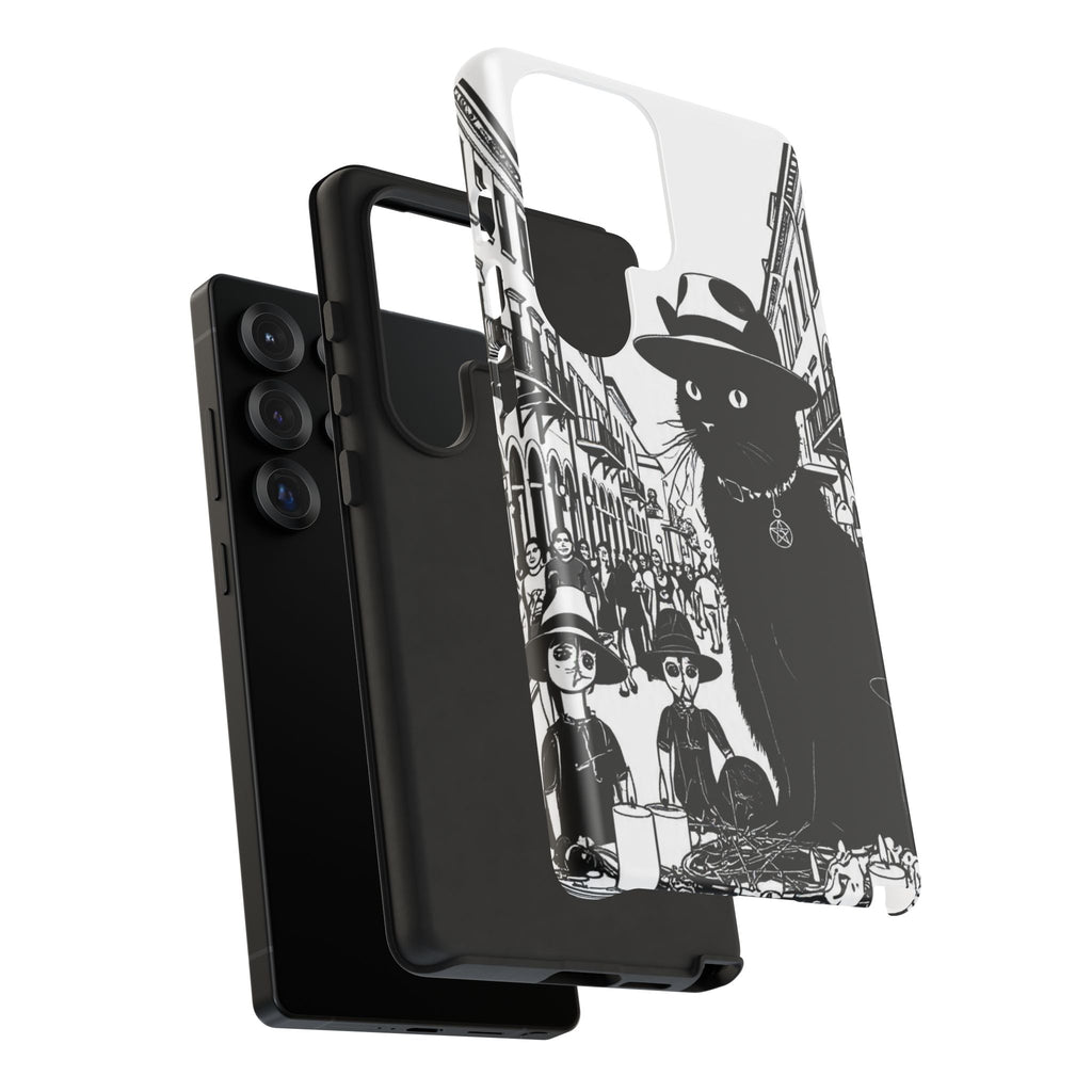 Phone Case — Noir Cat Street Art Design