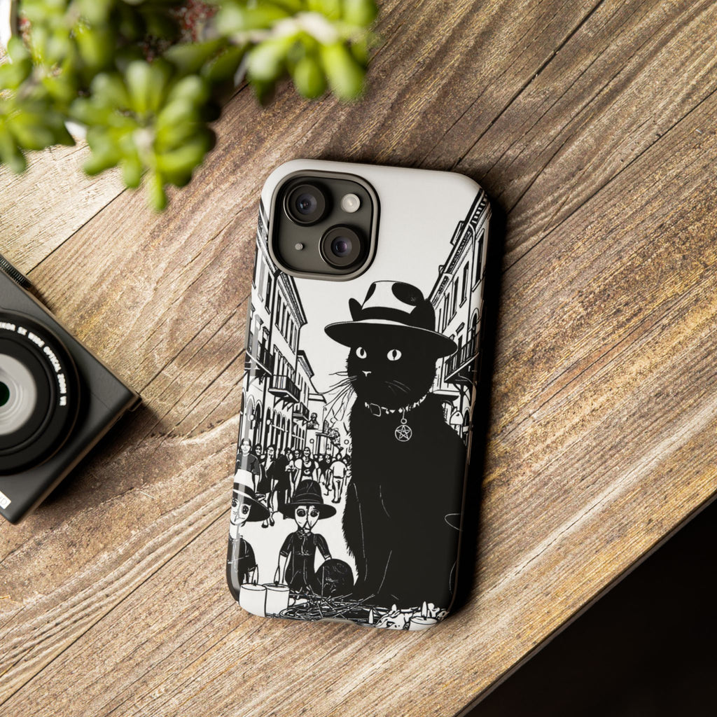 Phone Case — Noir Cat Street Art Design