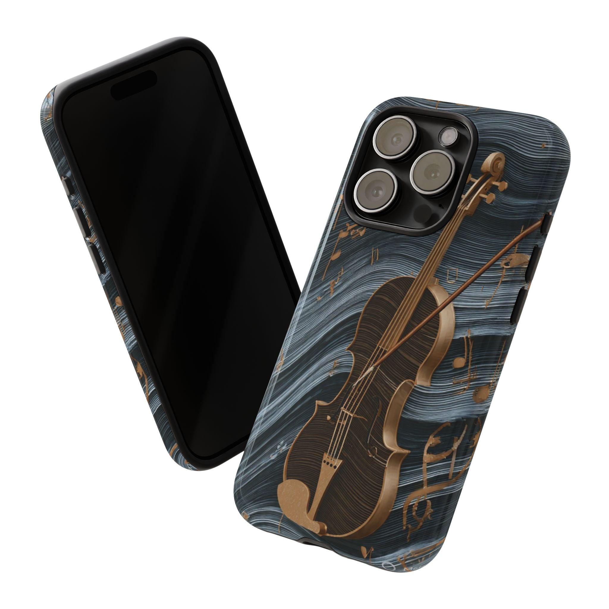Violin Melody Tough Phone Case — Musical Instrument Art Protective Cover