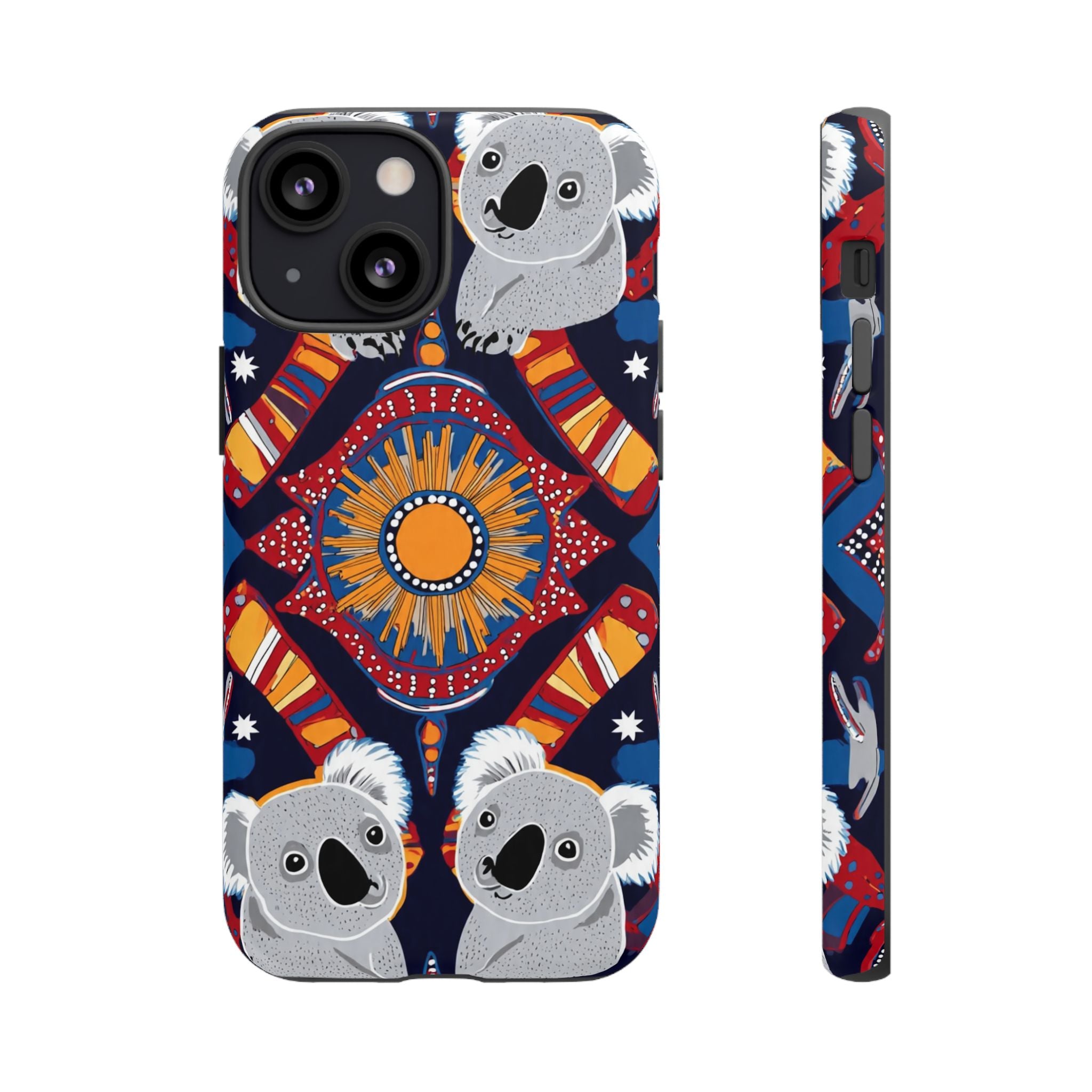 Koala Pattern Phone Case — Cute Indigenous-Inspired Design