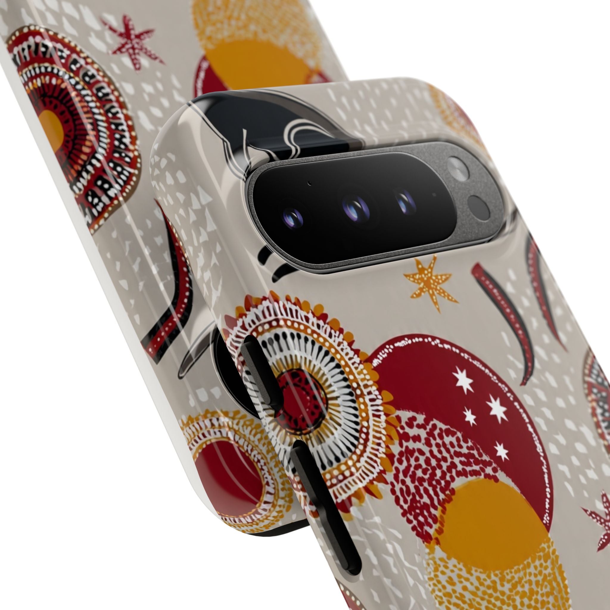 Kangaroo & Koala Aboriginal Dot Art Phone Case – Protective Tough Case