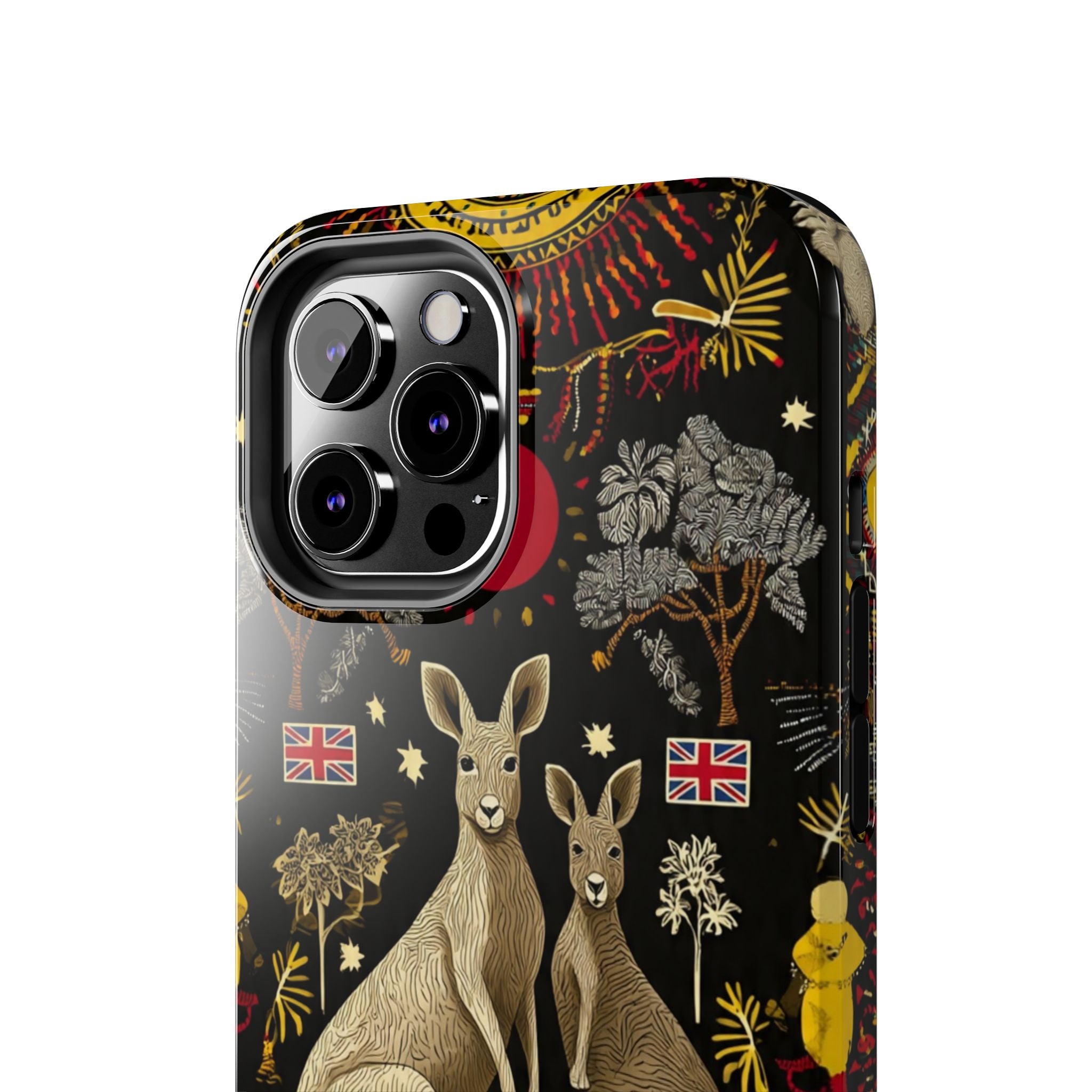 Australian Kangaroo Crest Tough Phone Case — Vintage Coat-of-Arms Design