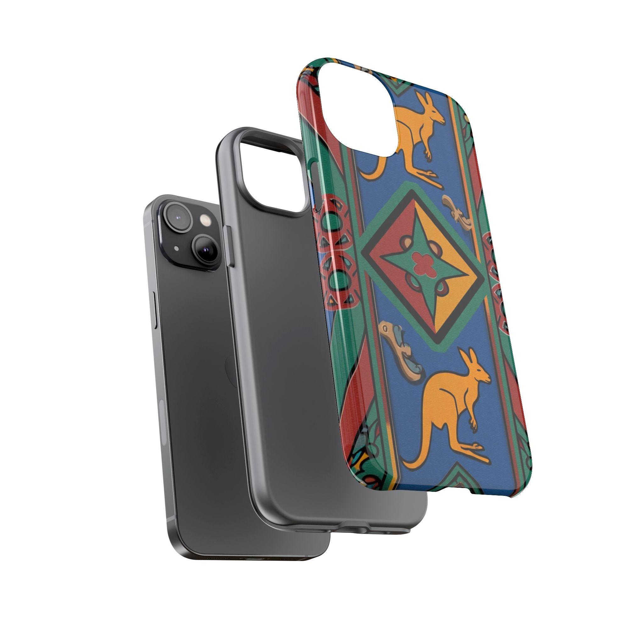 Kangaroo Tribal Pattern Tough Phone Case