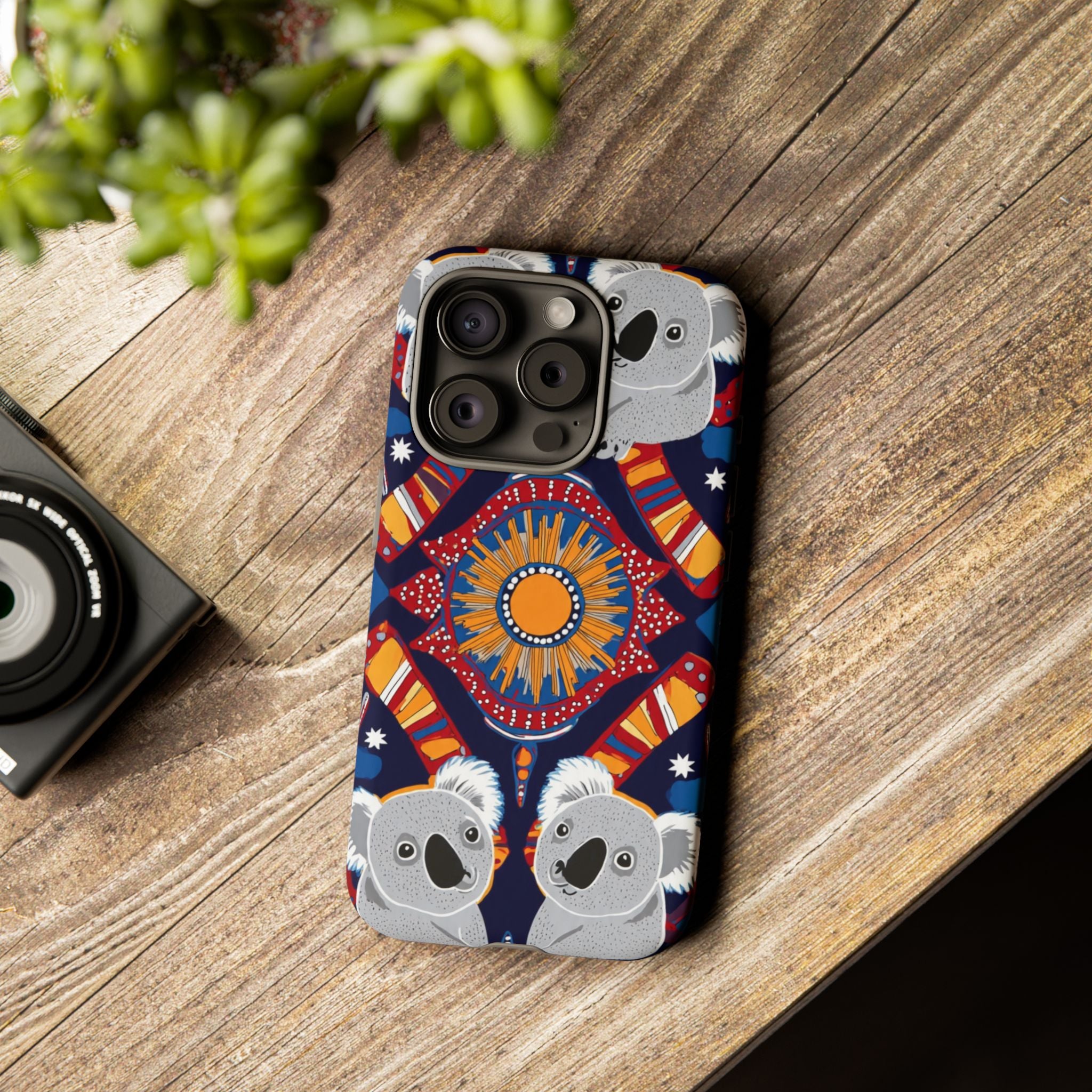 Koala Pattern Phone Case — Cute Indigenous-Inspired Design
