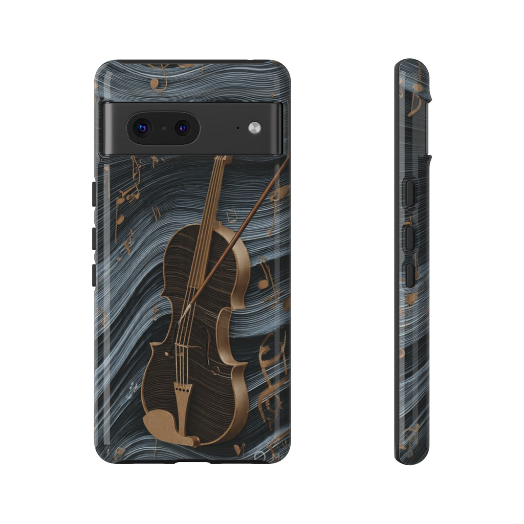 Violin Melody Tough Phone Case — Musical Instrument Art Protective Cover