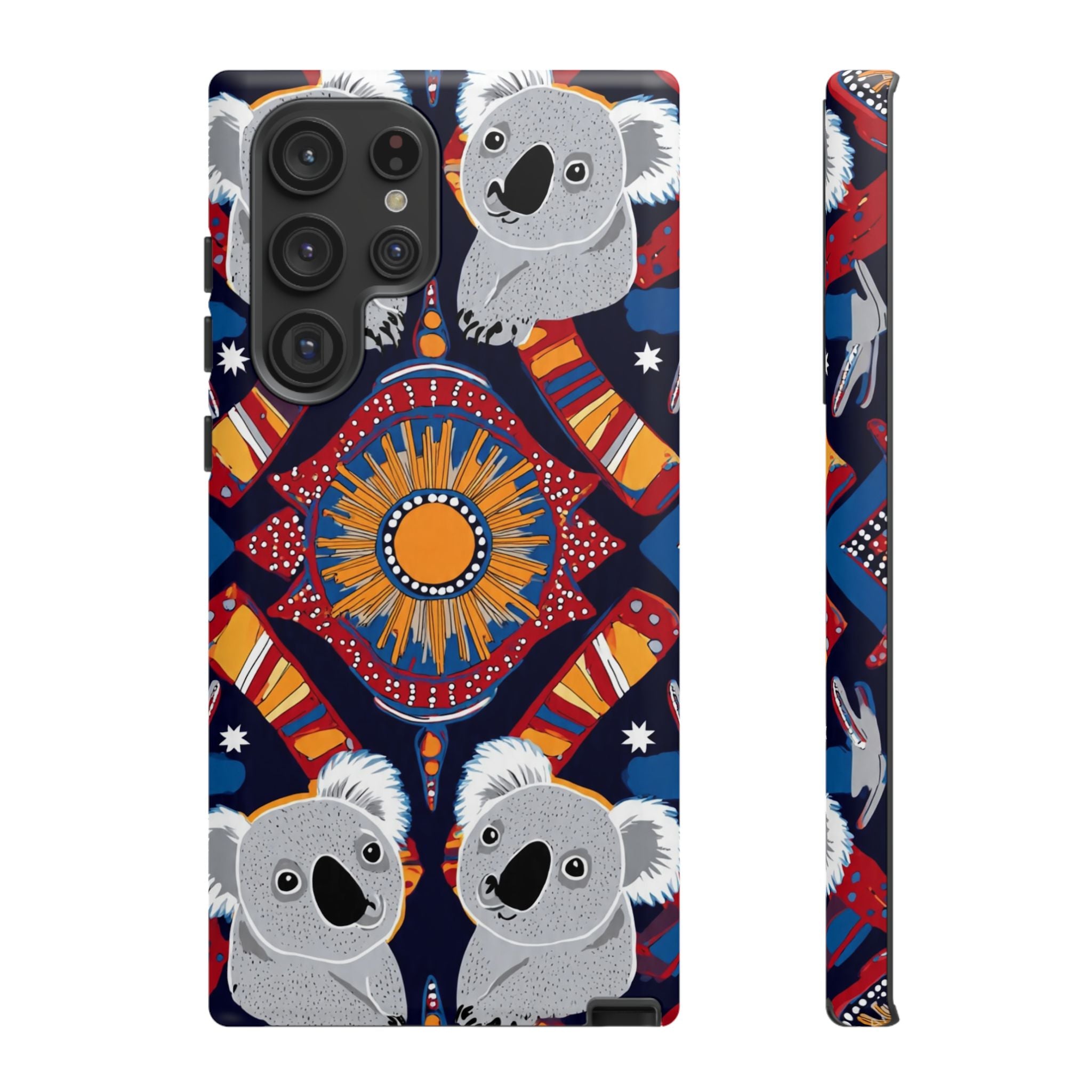 Koala Pattern Phone Case — Cute Indigenous-Inspired Design