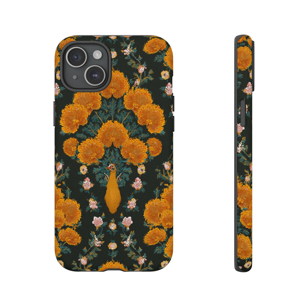 Marigold Mirror Phone Case — Floral Protective Phone Cover