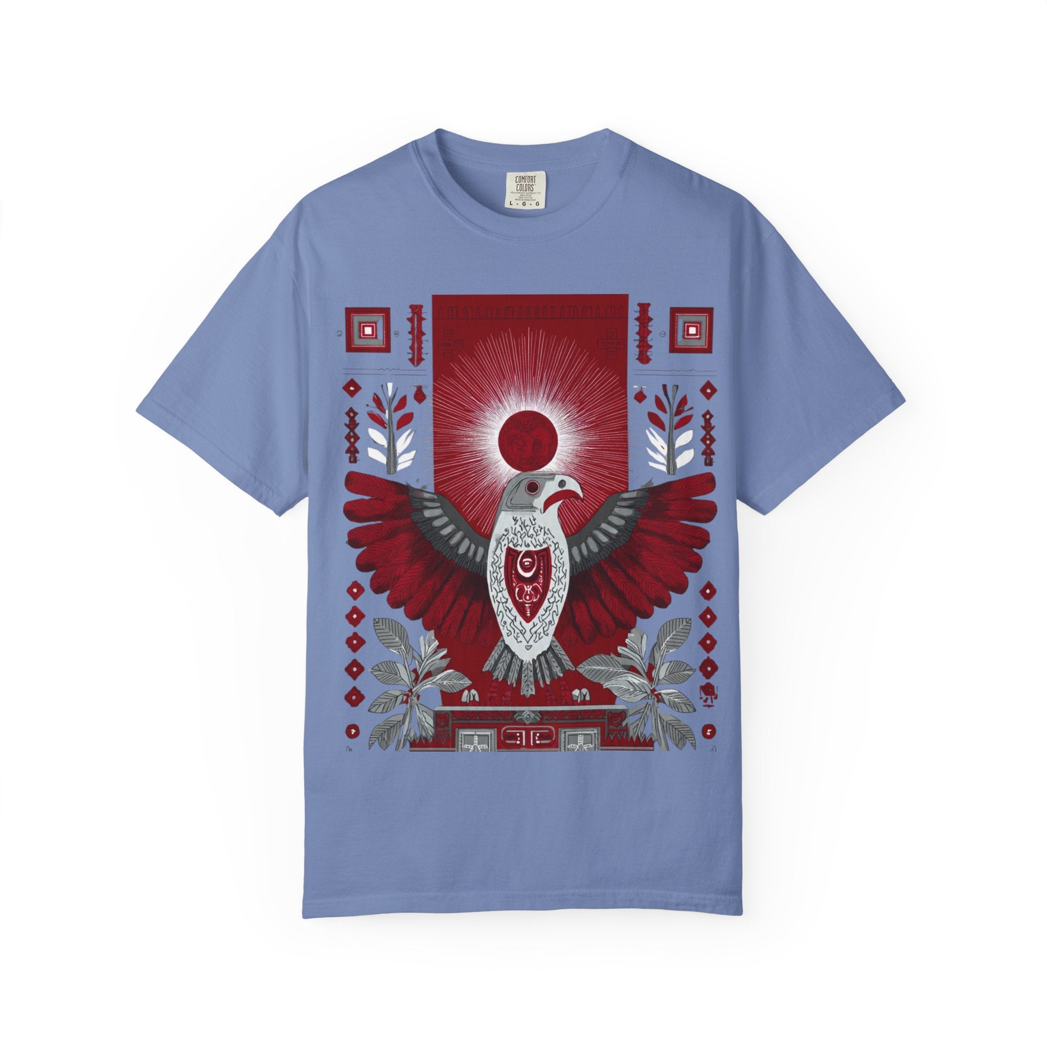 Tribal Inca Graphic T-Shirt — Celestial Bird Art Tee