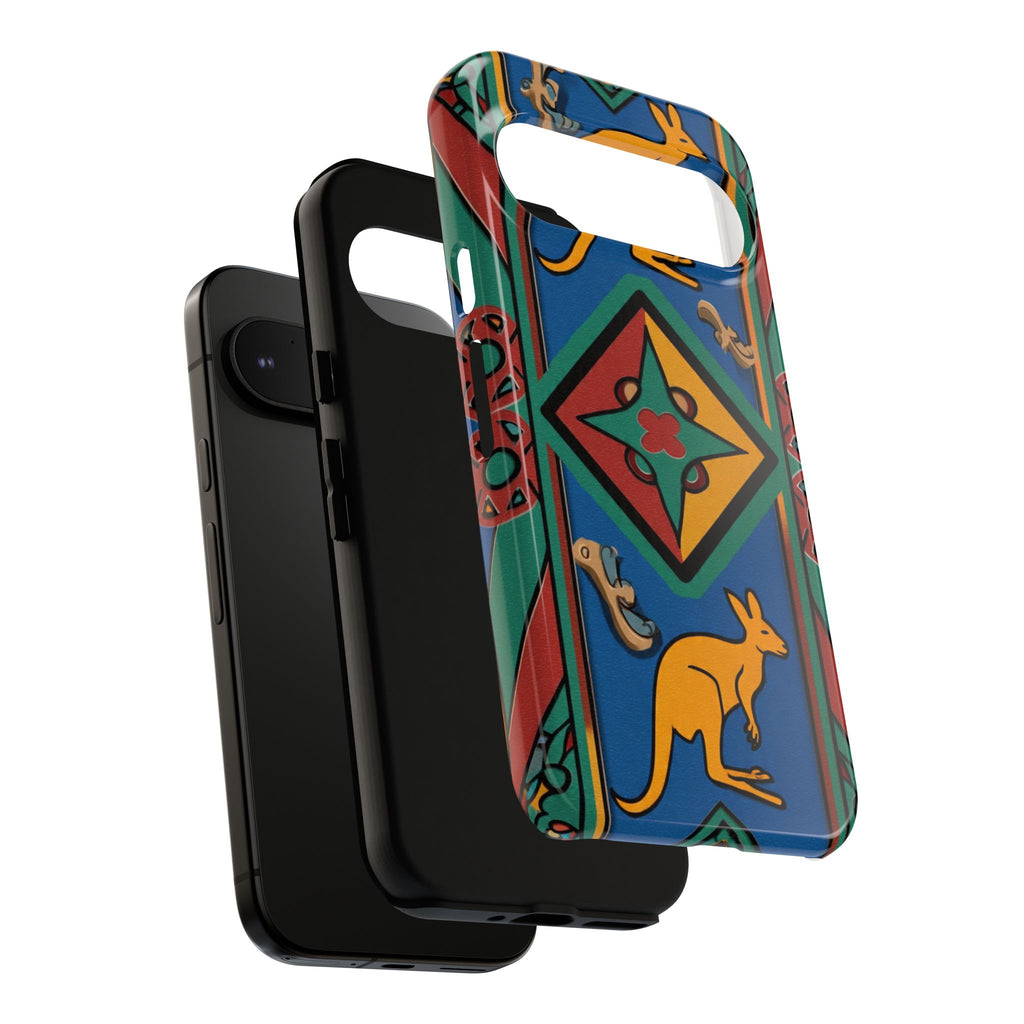 Kangaroo Tribal Pattern Tough Phone Case