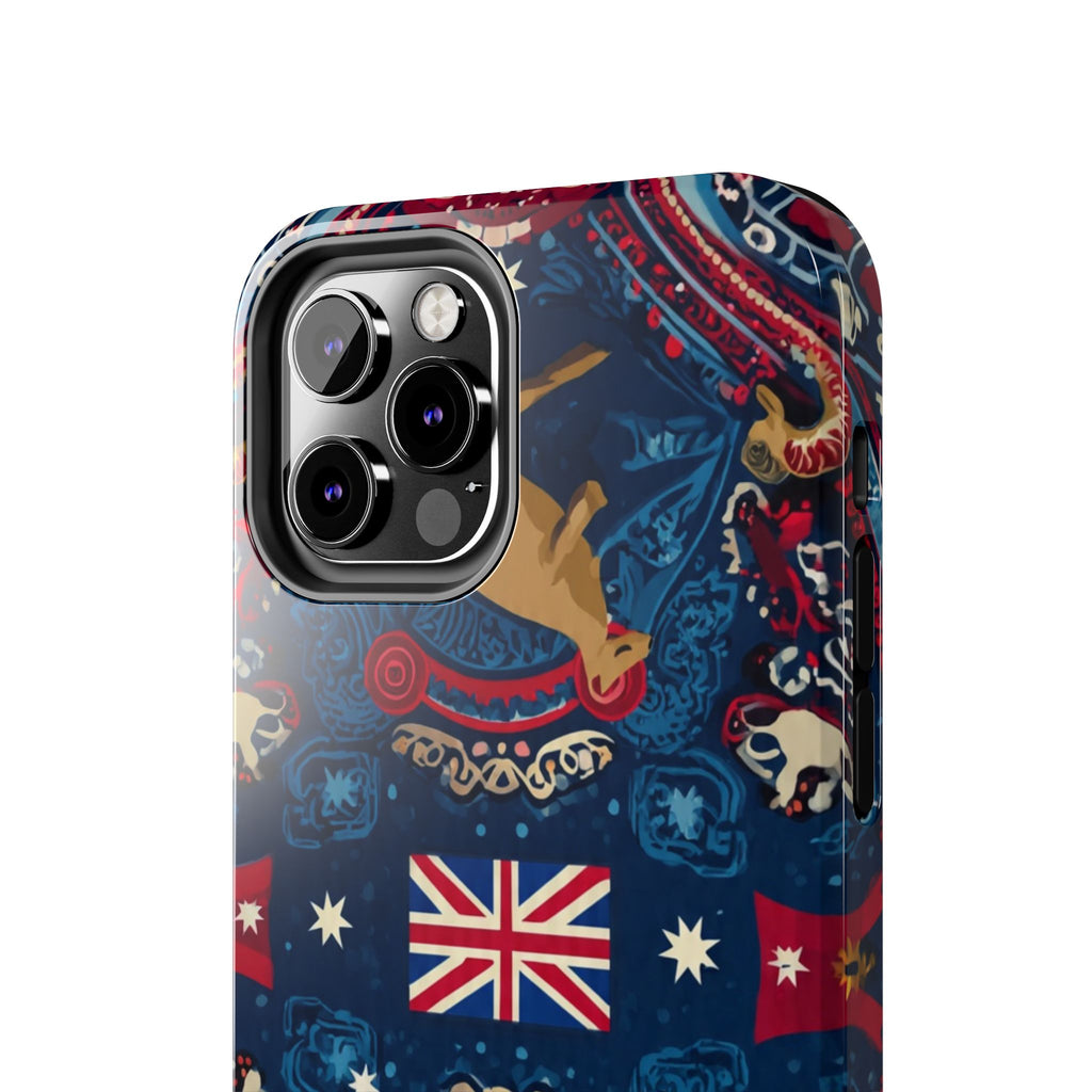 Australian Kangaroo Flag Tough Phone Case - Protective Patriotic iPhone Cover