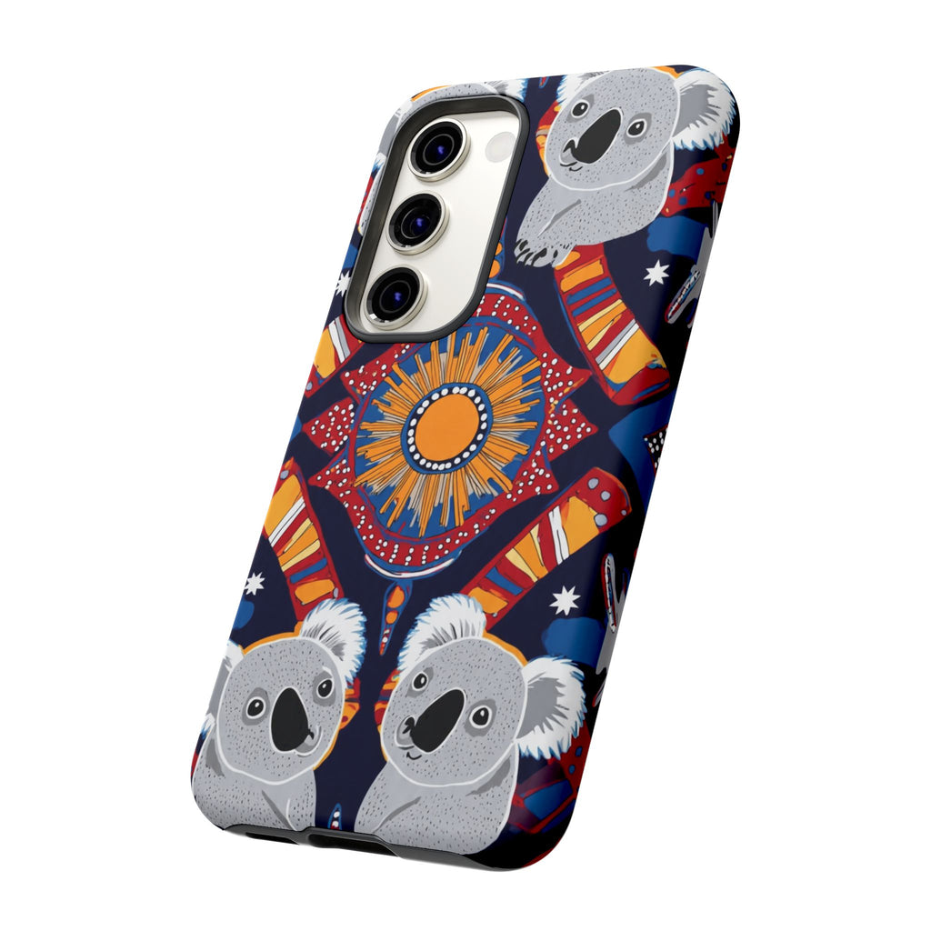 Koala Pattern Phone Case — Cute Indigenous-Inspired Design