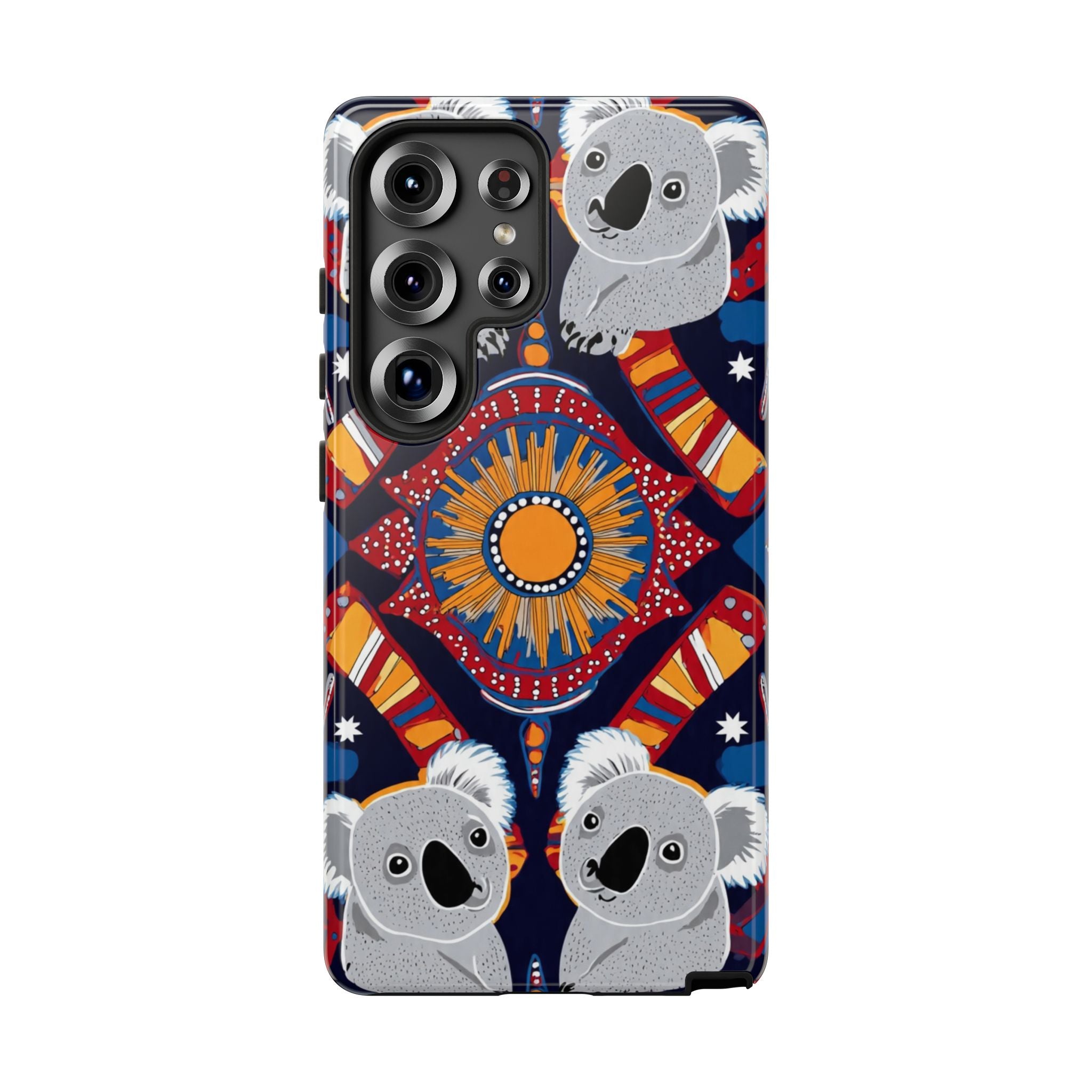 Koala Pattern Phone Case — Cute Indigenous-Inspired Design