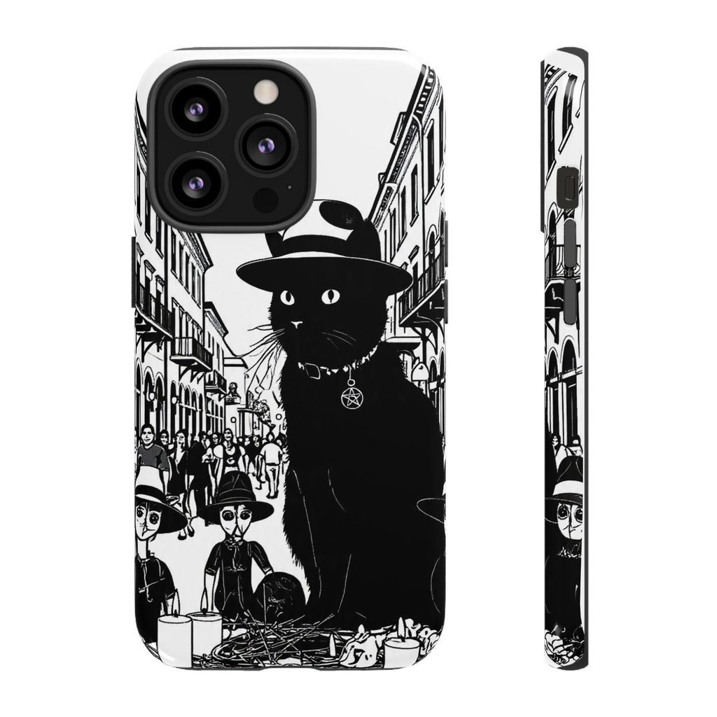Phone Case — Noir Cat Street Art Design