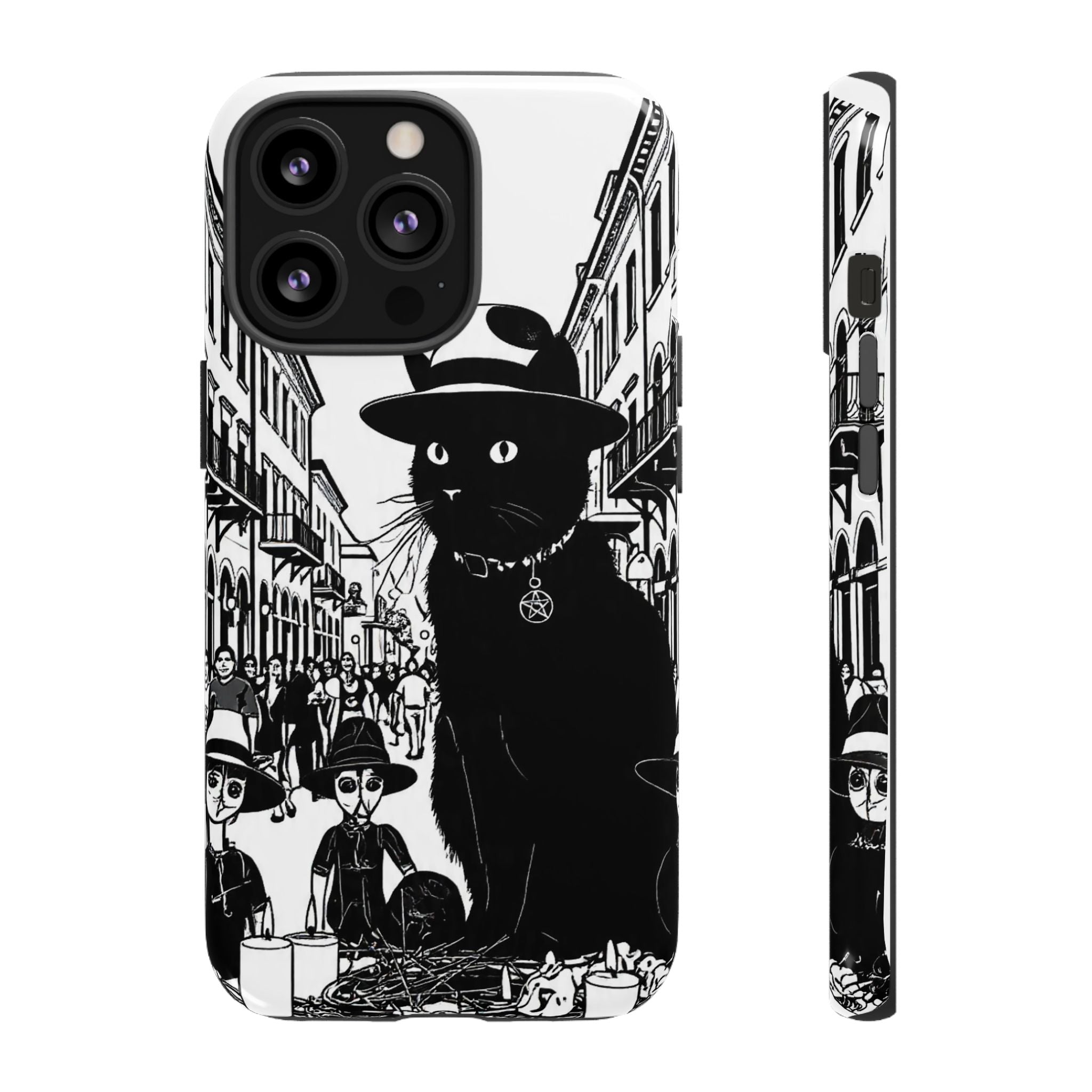Phone Case — Noir Cat Street Art Design