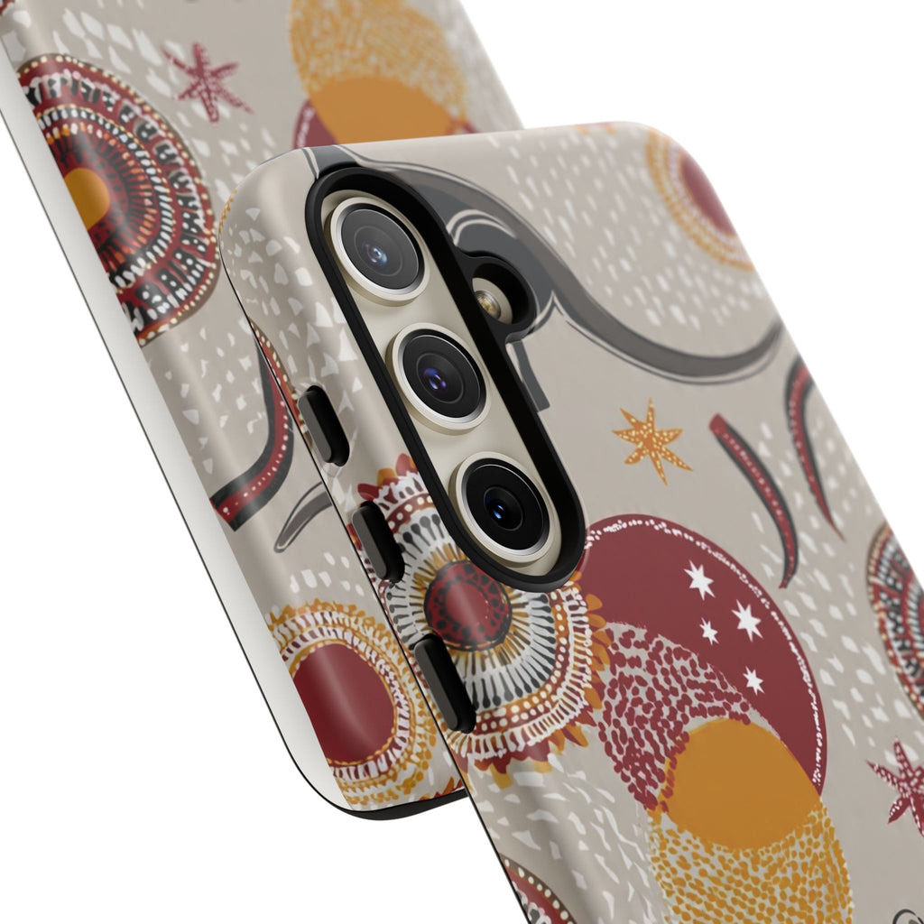 Kangaroo & Koala Aboriginal Dot Art Phone Case – Protective Tough Case
