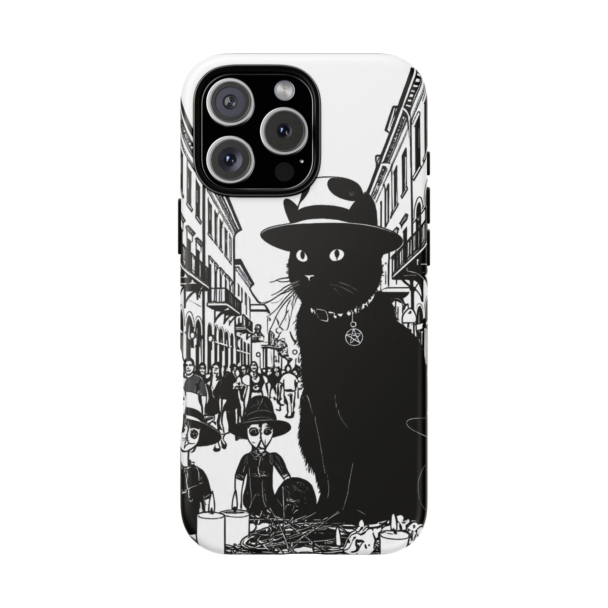 Phone Case — Noir Cat Street Art Design