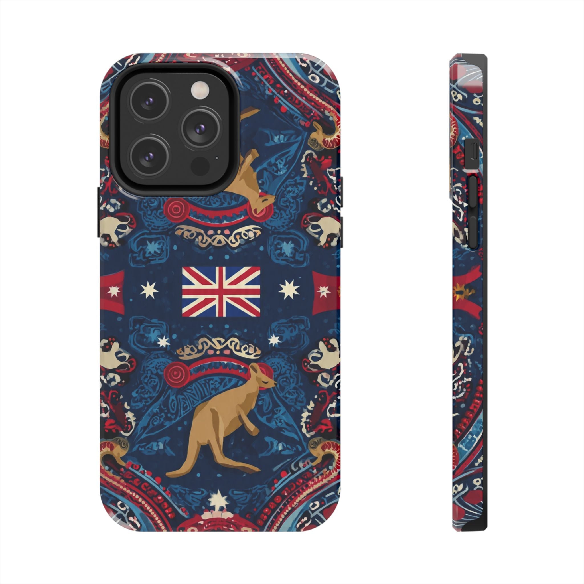 Australian Kangaroo Flag Tough Phone Case - Protective Patriotic iPhone Cover