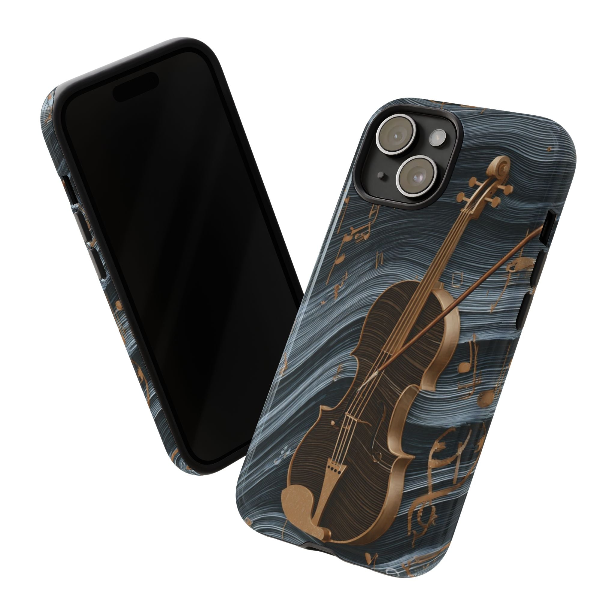 Violin Melody Tough Phone Case — Musical Instrument Art Protective Cover