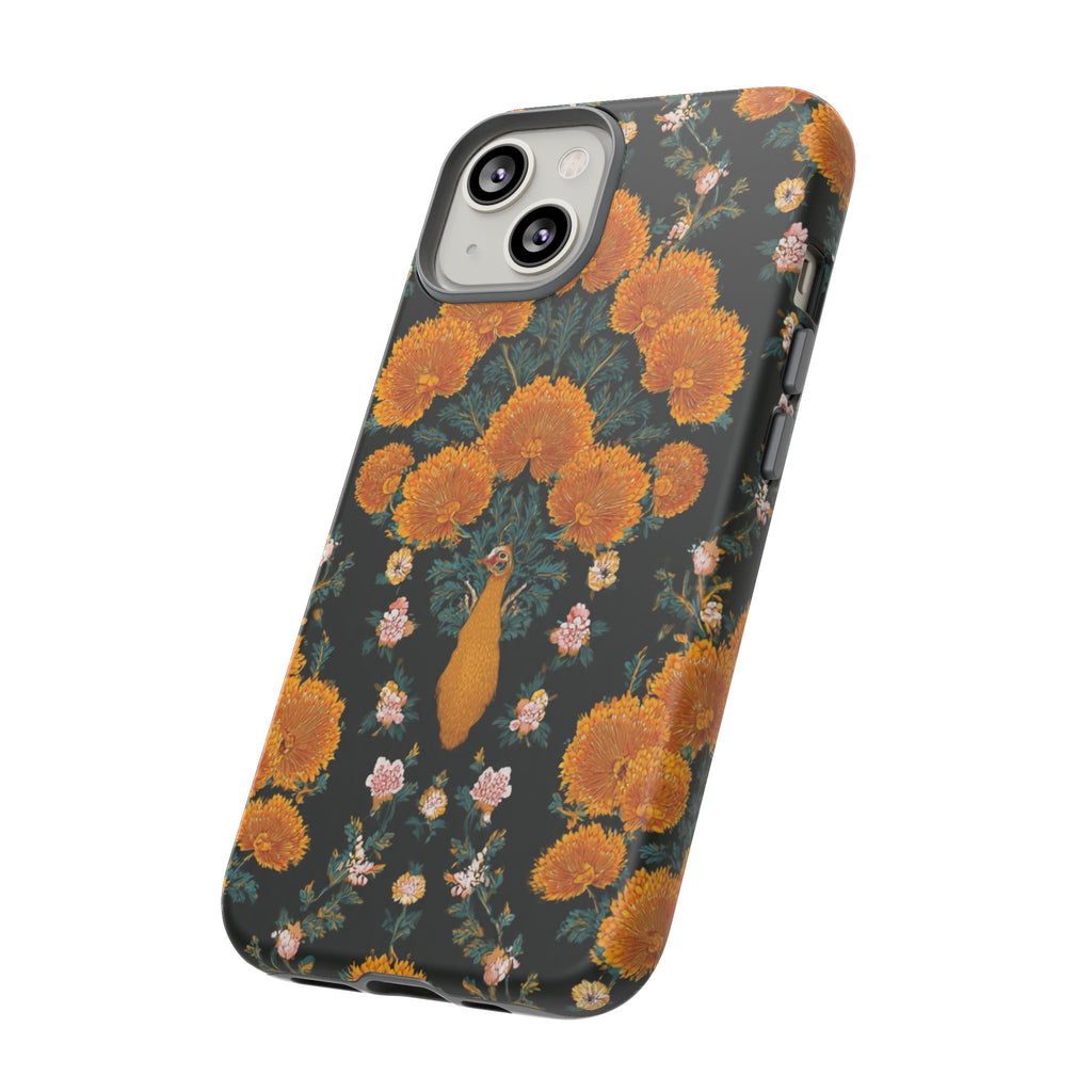 Marigold Mirror Phone Case — Floral Protective Phone Cover