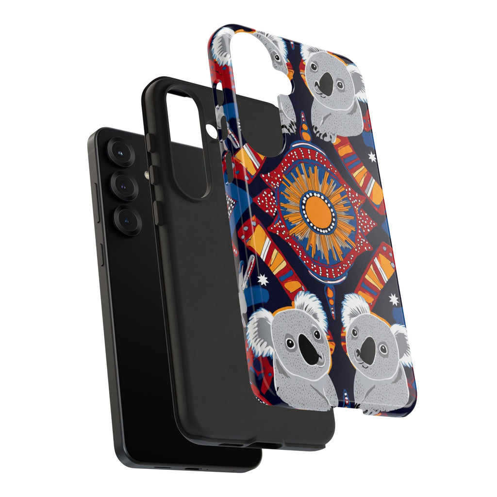 Koala Pattern Phone Case — Cute Indigenous-Inspired Design