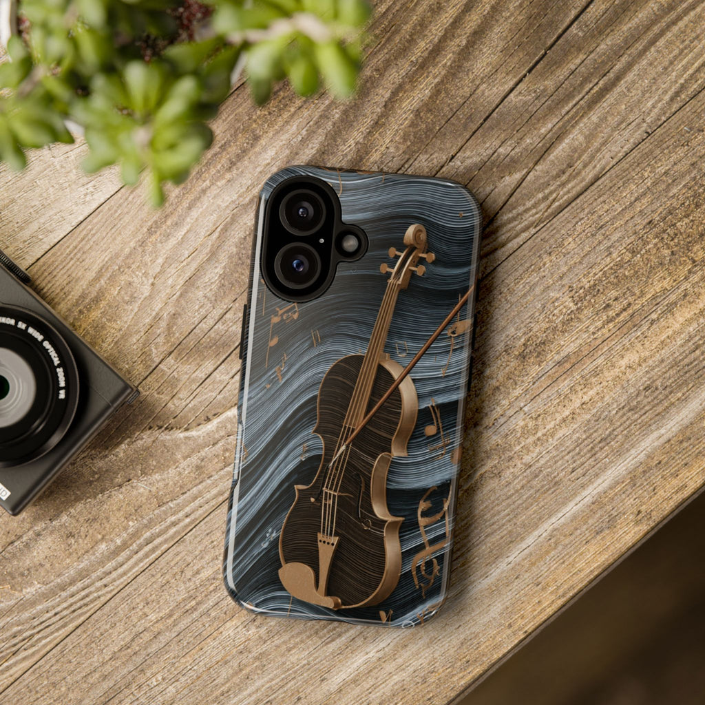 Violin Melody Tough Phone Case — Musical Instrument Art Protective Cover