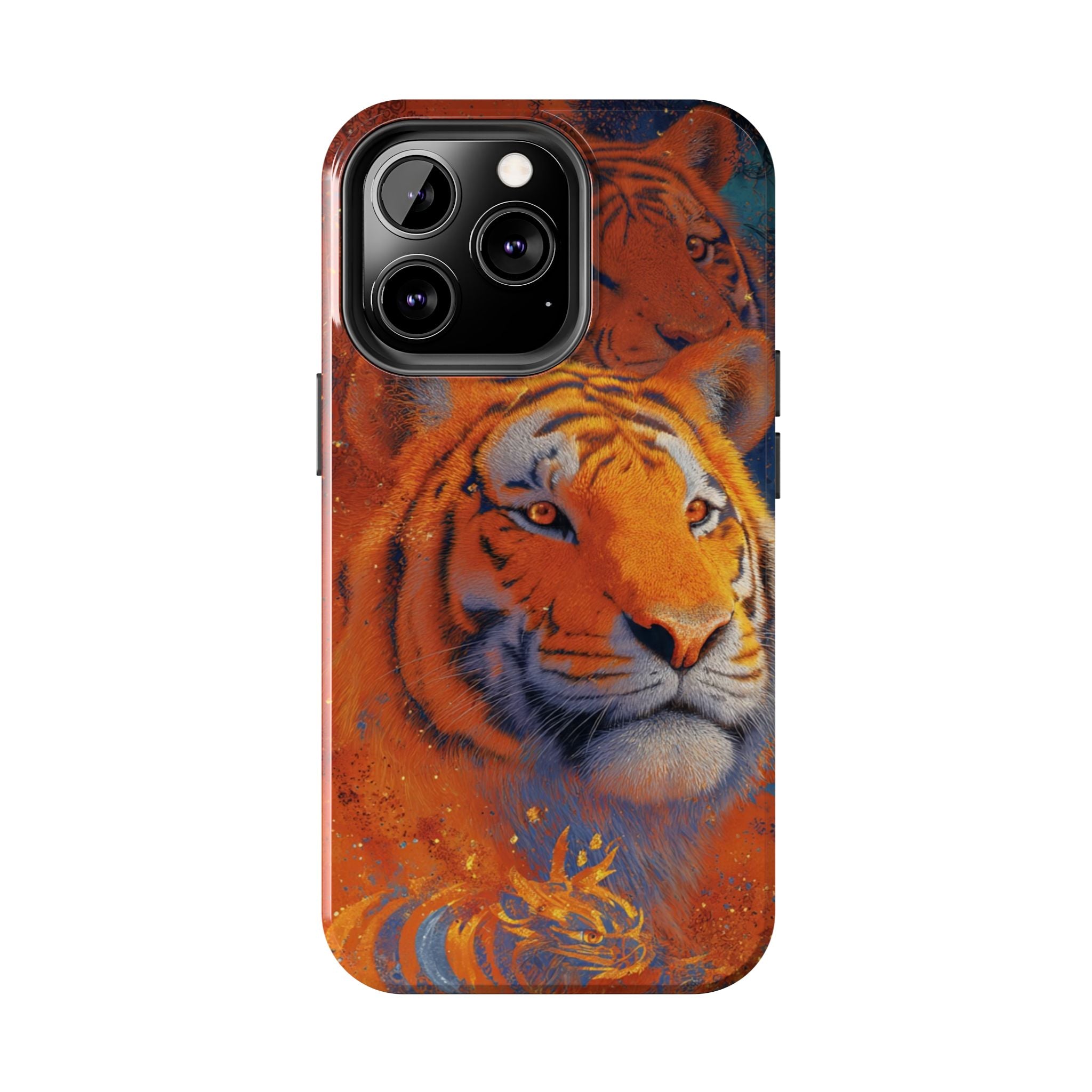 Tiger Portrait Tough Phone Case — Bold Orange Wildlife iPhone Protector