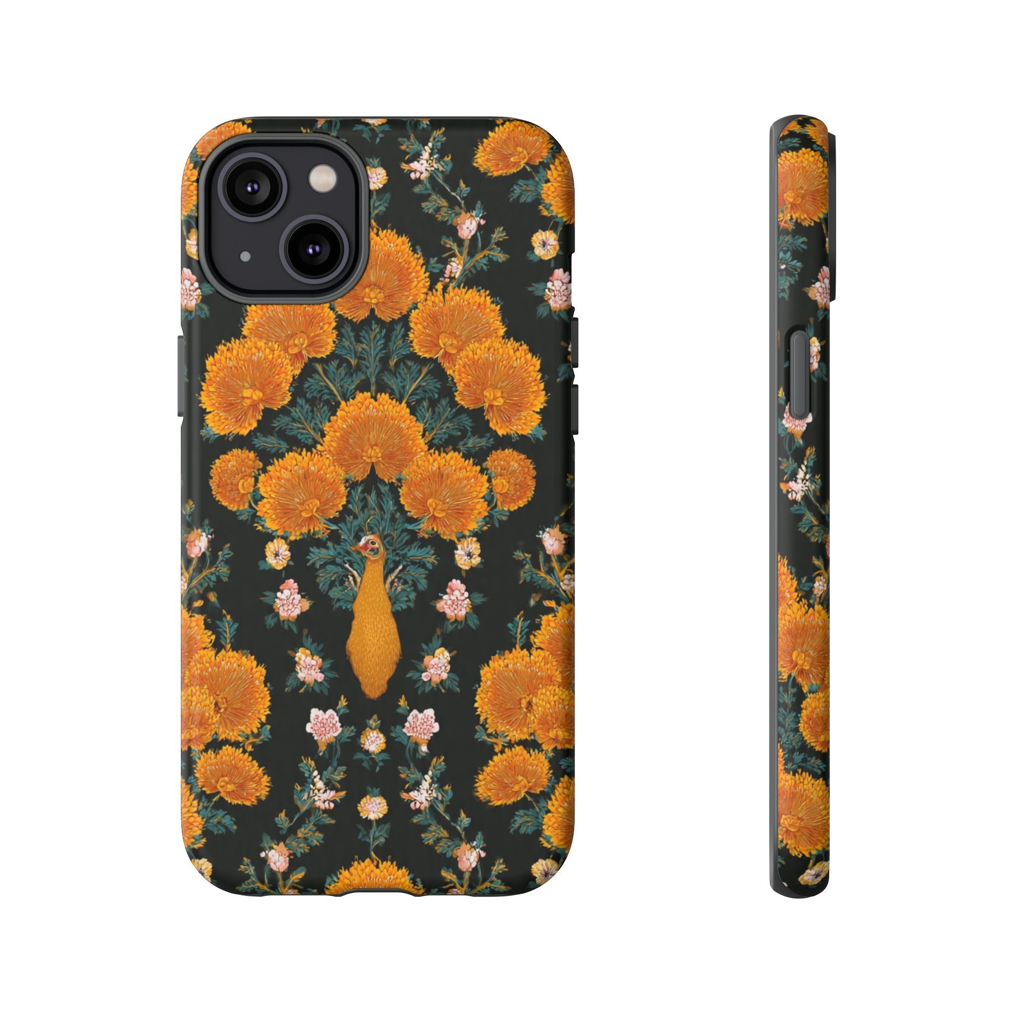 Marigold Mirror Phone Case — Floral Protective Phone Cover