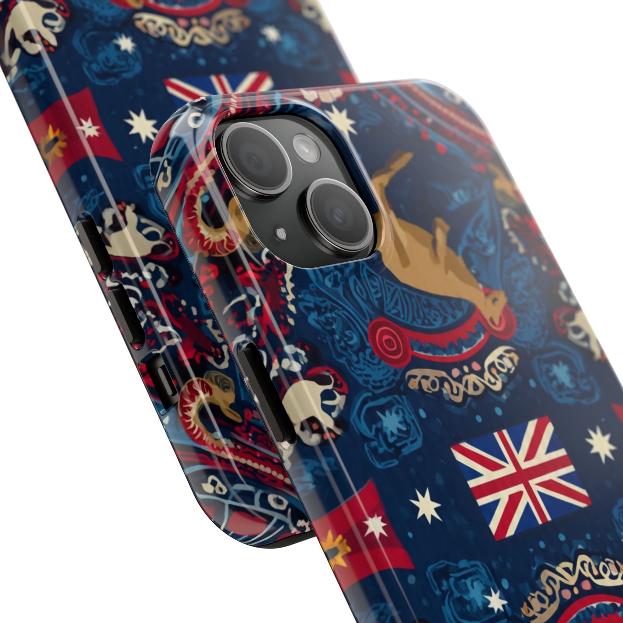 Australian Kangaroo Flag Tough Phone Case - Protective Patriotic iPhone Cover