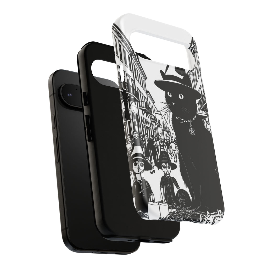 Phone Case — Noir Cat Street Art Design