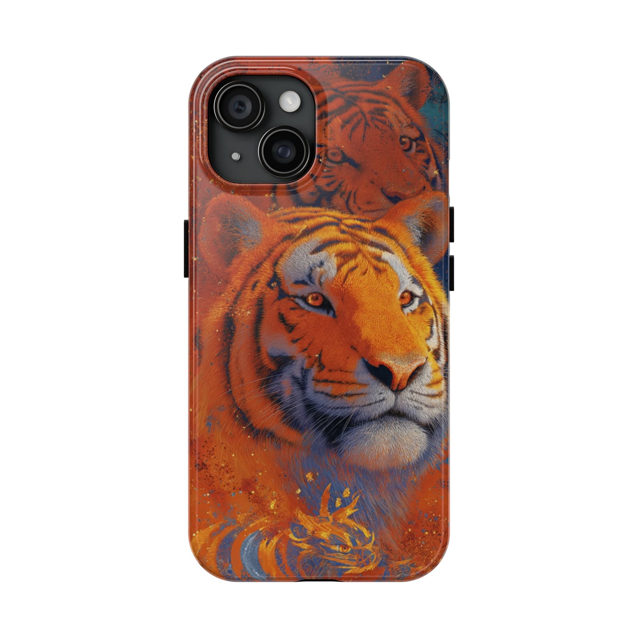 Tiger Portrait Tough Phone Case — Bold Orange Wildlife iPhone Protector